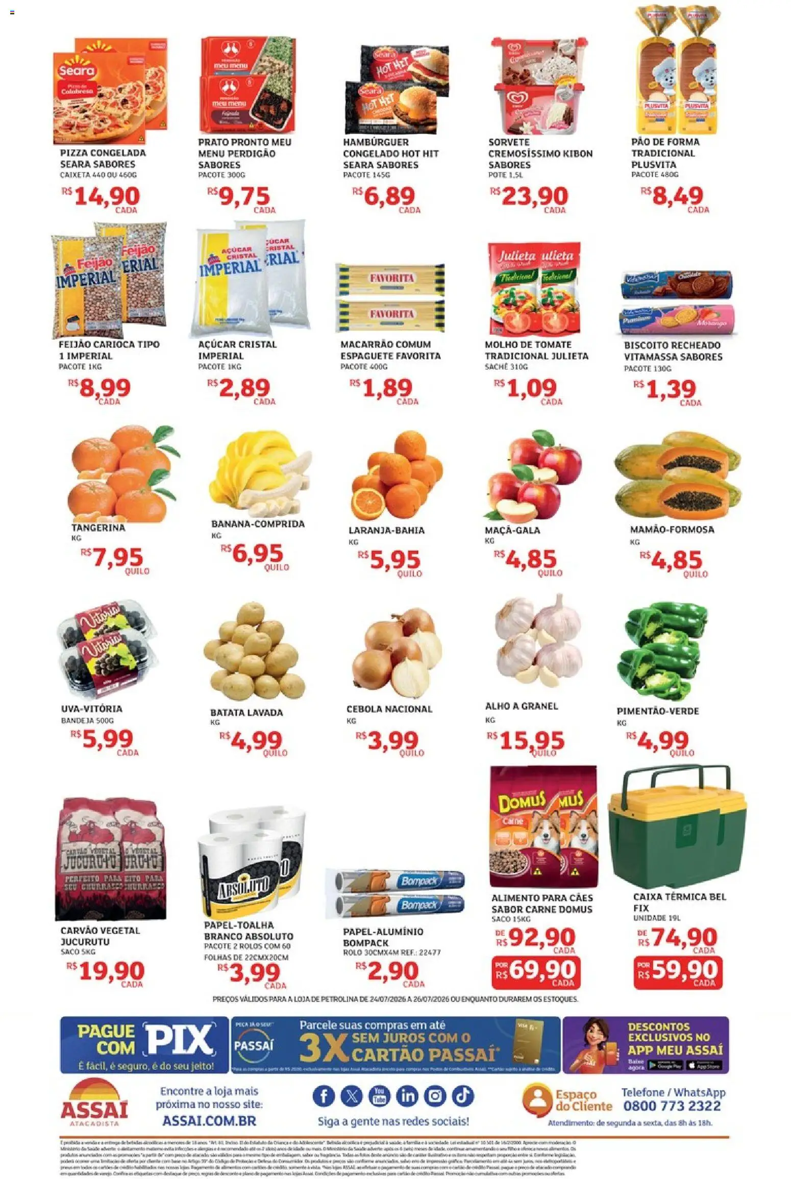 Assaí Atacadista ofertas - PE de 24/07/2026 — page 1