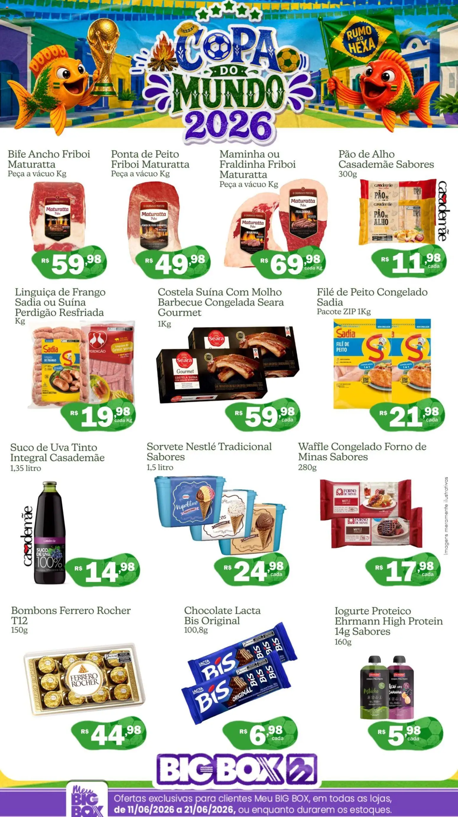 Big Box Folheto - válido de 11.06.2026 | Página: 2 | Produtos: Alho, Pao de alho, Suco, Frango