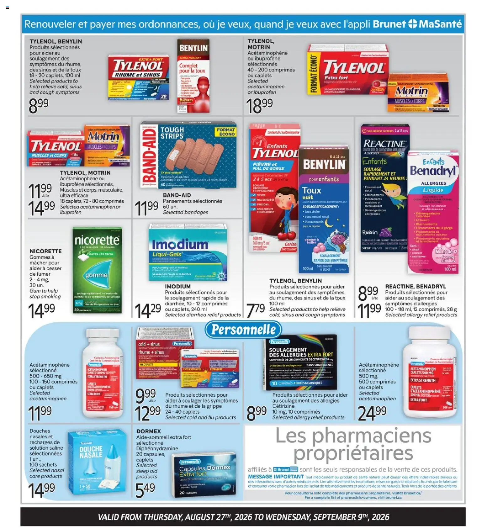 Brunet flyer valid from Aug 27, 2026 | Page: 3