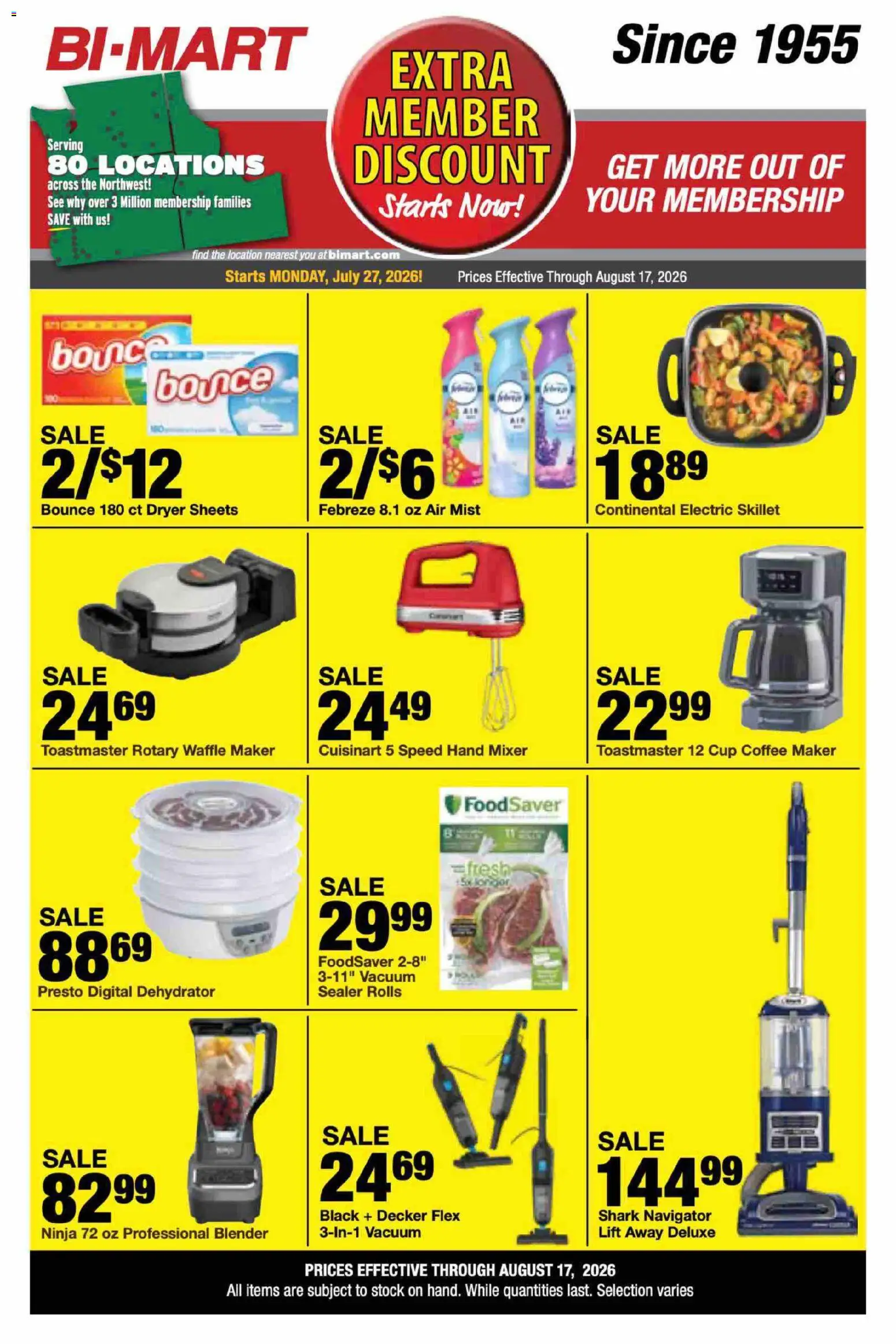 Bi-Mart Weekly Ad - valid from 07/27/2026 | Page: 1