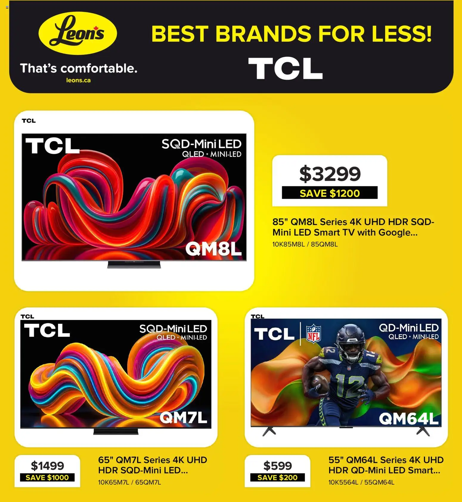 Leon's flyer valid from Sep 3, 2026 | Page: 8 | Products: Tv