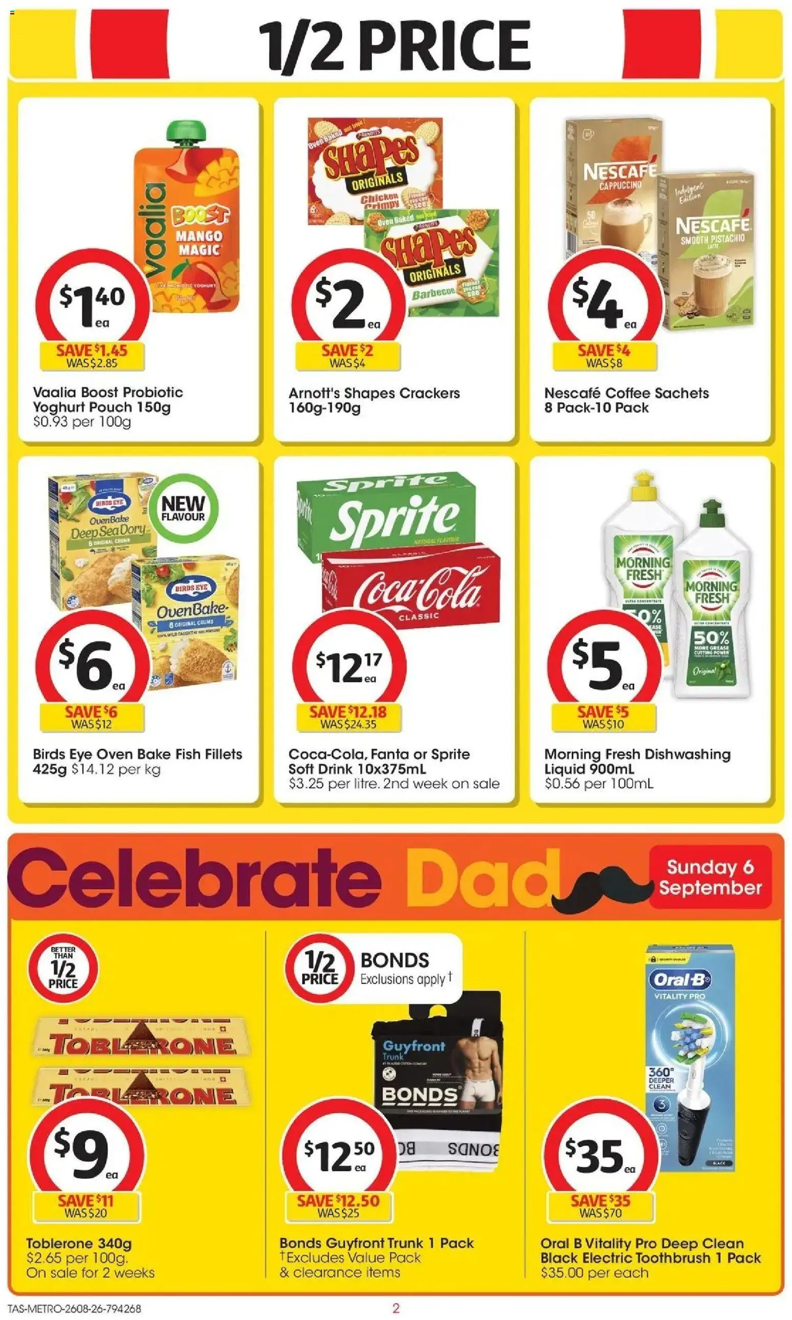Coles catalogue - valid from 26/08/2026 | Page: 2 | Products: Fish, Cappuccino, Mango, Oven