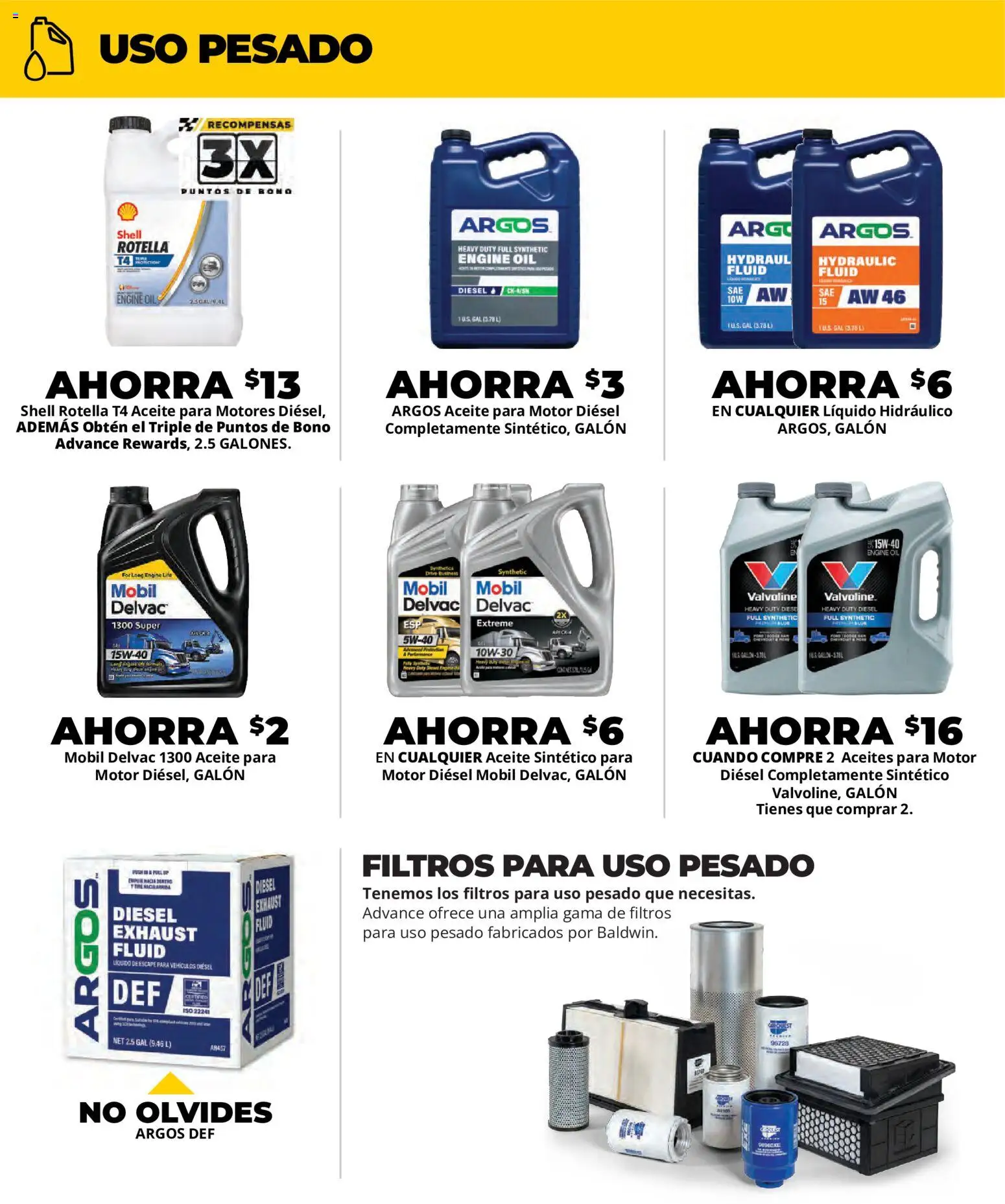 Advance Auto Parts Weekly Ad - Spanish - valid from 07/19/2026 | Page: 2 | Products: Oil