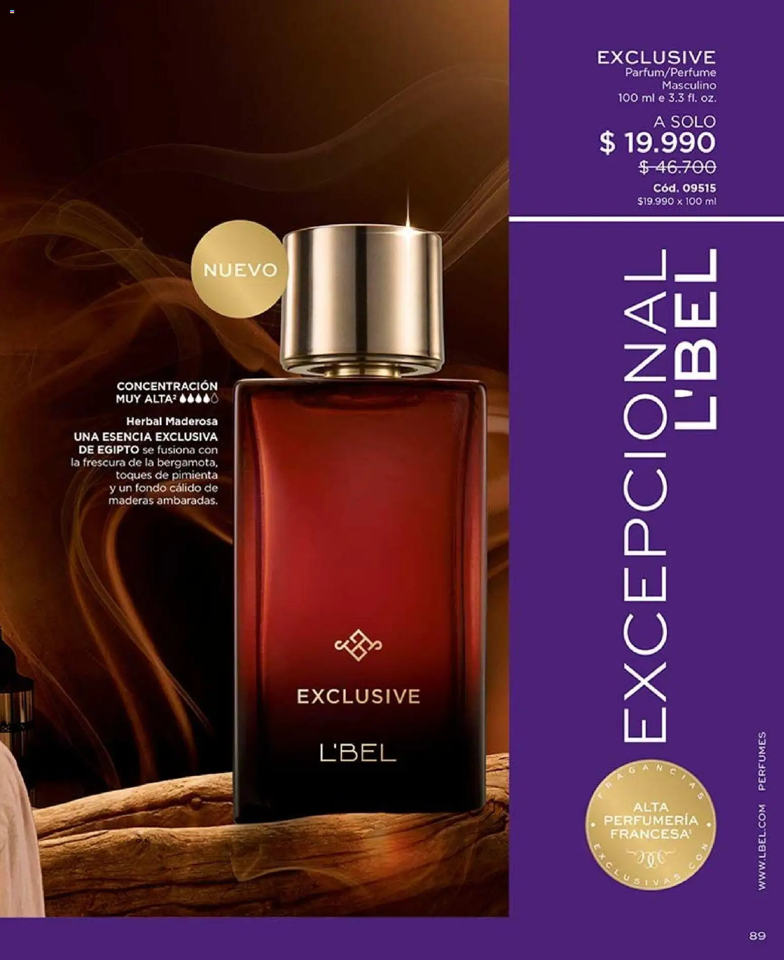 Catálogo L'Bel Campaña 15 │ válido desde el 06.09.2026 | Página: 89 | Productos: Pimienta, Perfumes