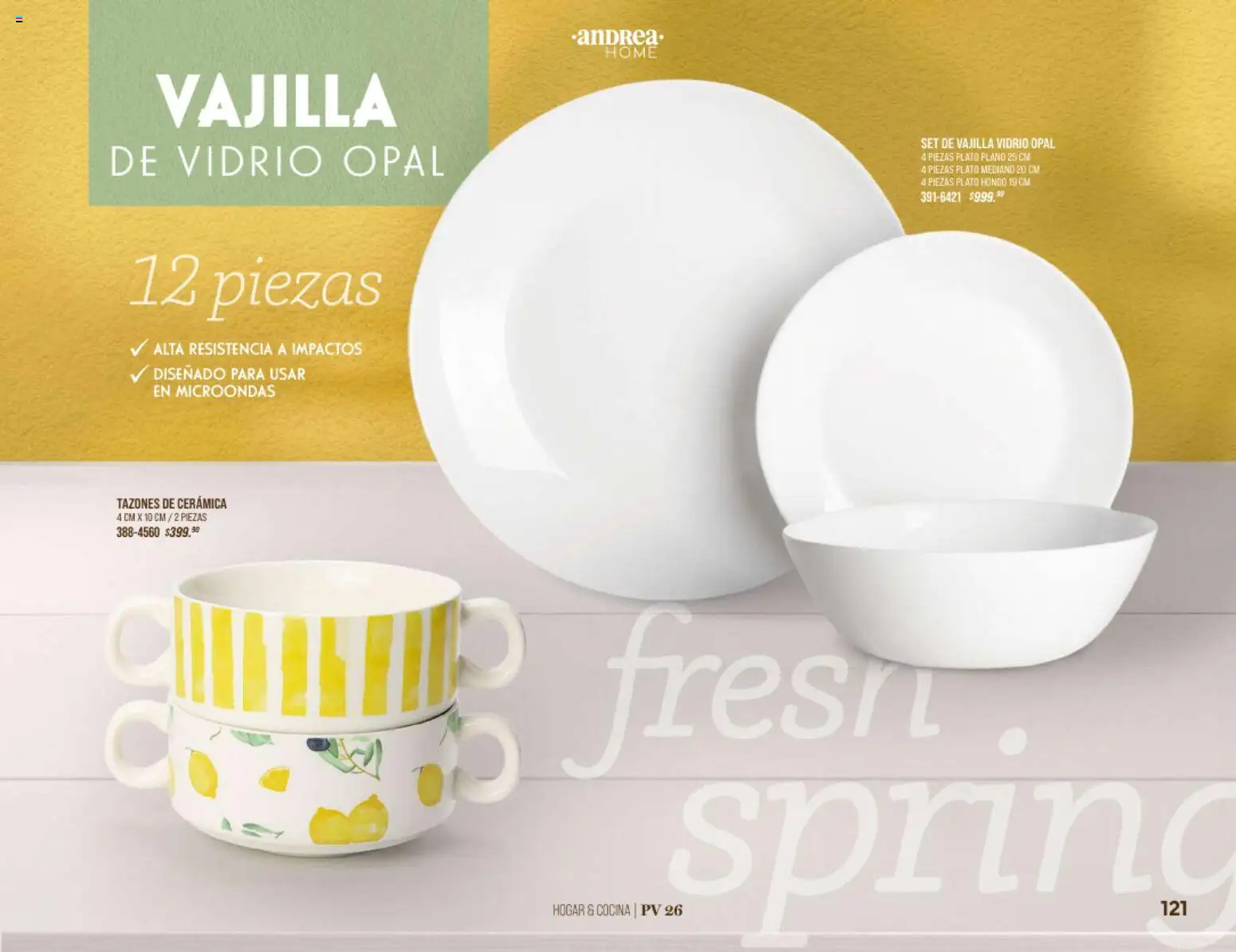 Nuevas ofertas de Andrea válidas en toda la República Mexicana desde el 25/01/2026. ¡Encuentra las mejores ofertas en Andrea catálogo Home! | Página: 121 | Productos: Microondas, Cocina