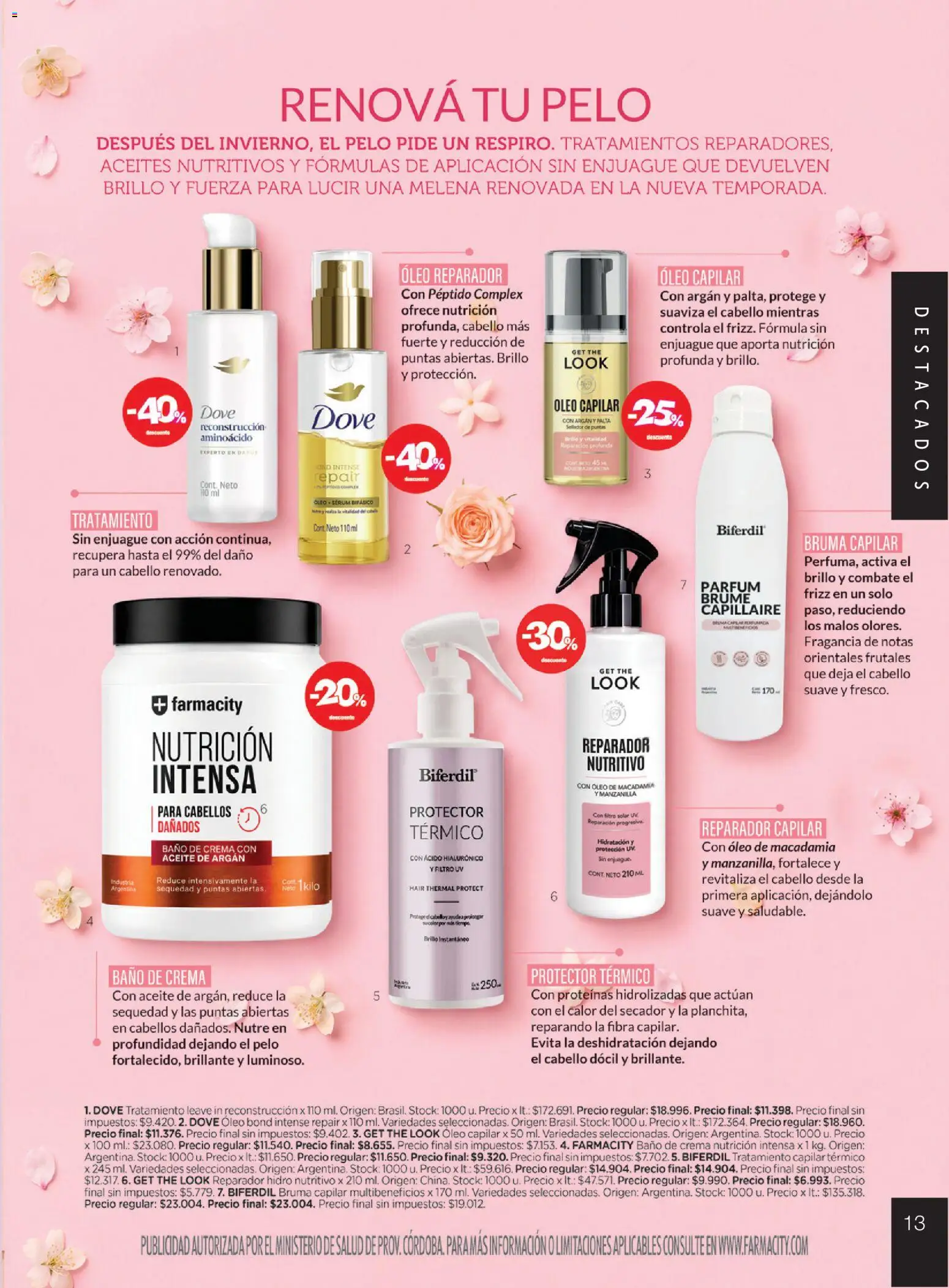 Farmacity catálogo │ válido desde el 01/09/2026 | Página: 13 | Productos: Baño, Aceite, Bruma, Crema