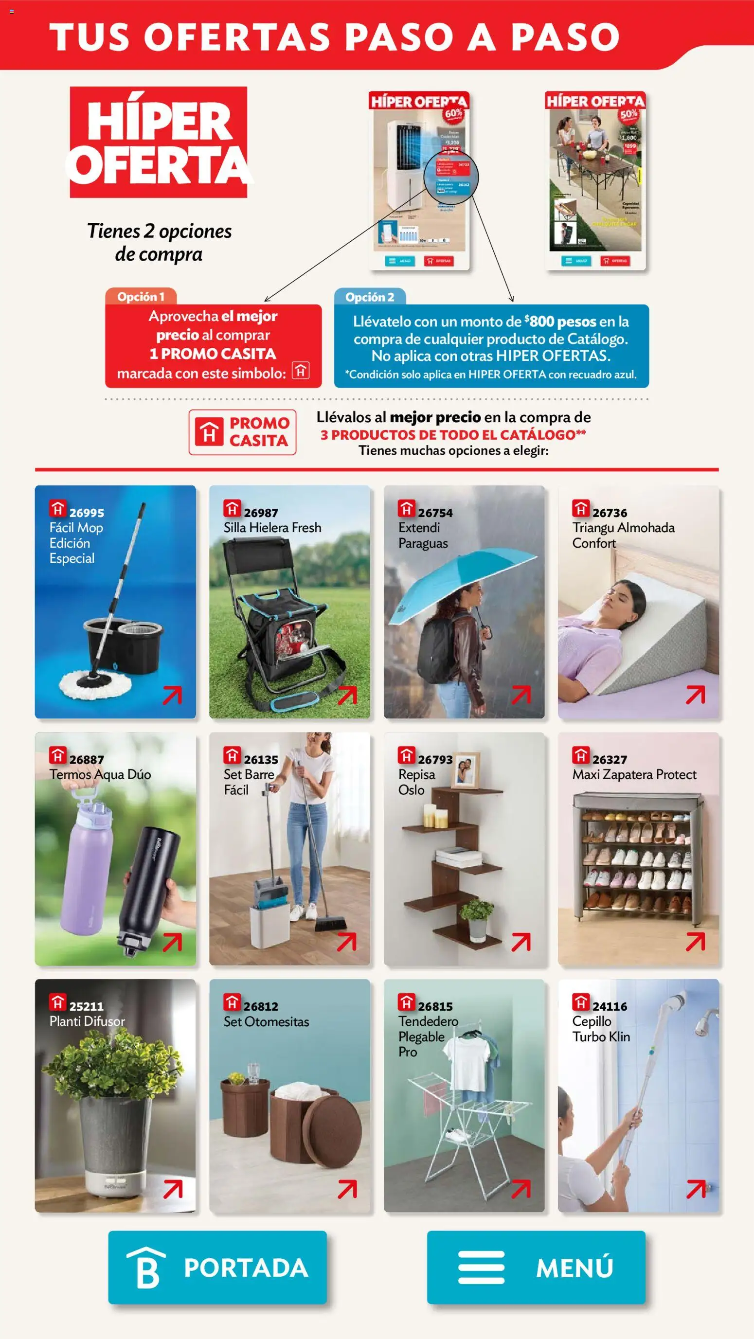 Nuevas ofertas de Betterware válidas en toda la República Mexicana desde el 29/06/2026. ¡Encuentra las mejores ofertas en Betterware campaña 7 2026! | Página: 112 | Productos: Repisa, Silla, Hielera, Tendedero