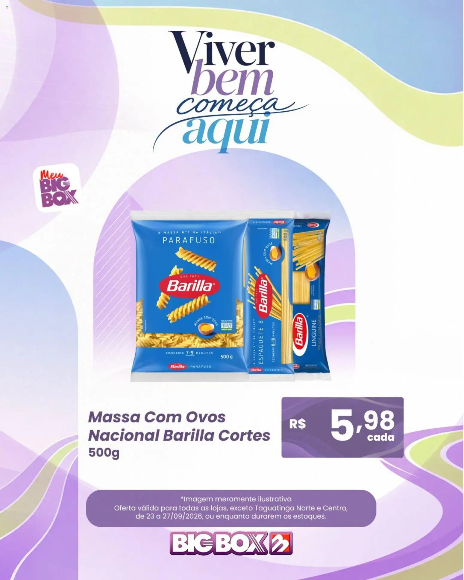 Big Box Folheto - válido de 23/09/2026 | Página: 4 | Produtos: Espaguete, Ovos, Barilla, Massa