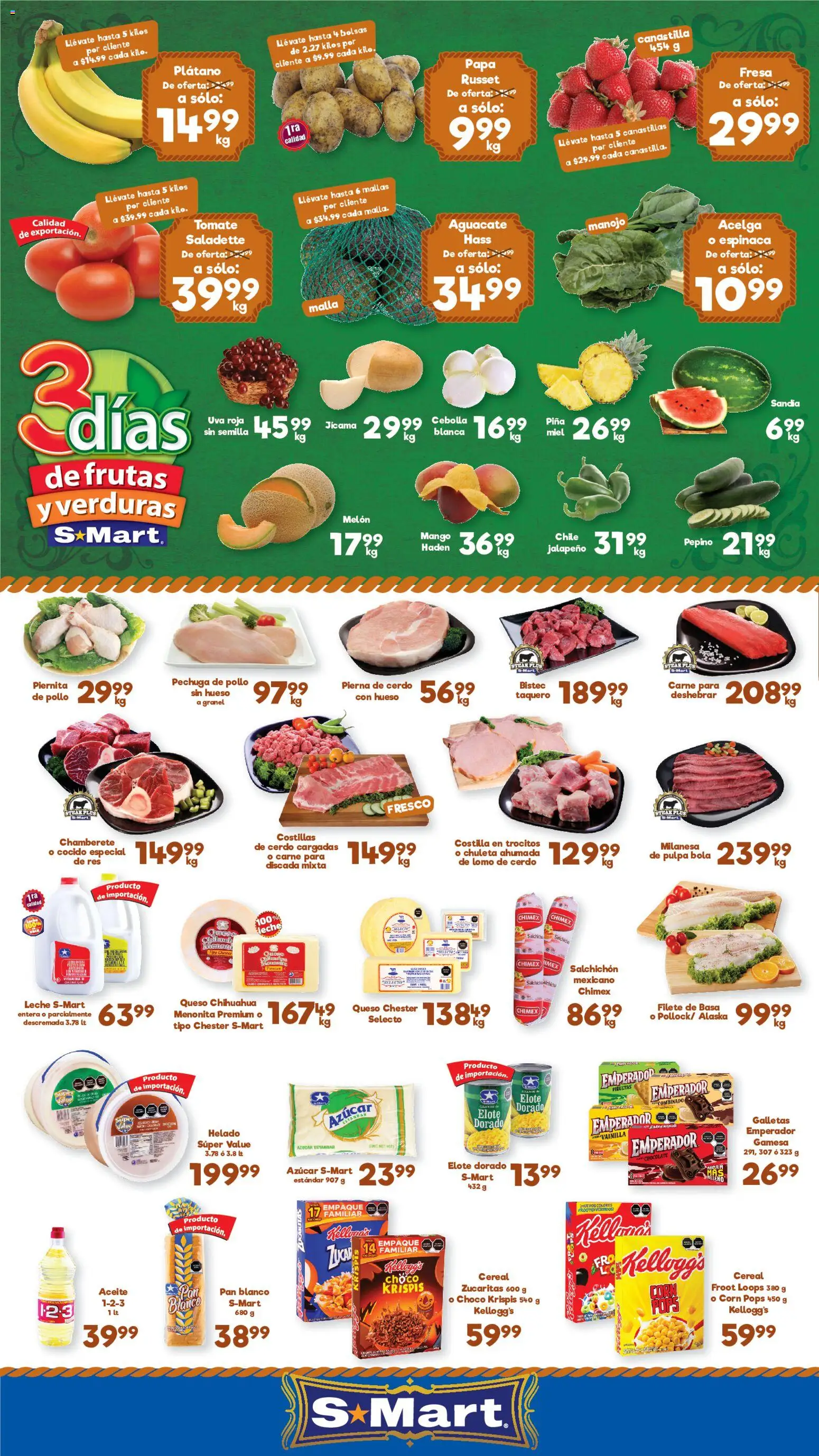 Nuevas ofertas de S-Mart válidas en toda la República Mexicana desde el 02.06.2026. ¡Encuentra las mejores ofertas en S-Mart folleto Chihuahua! | Página: 1