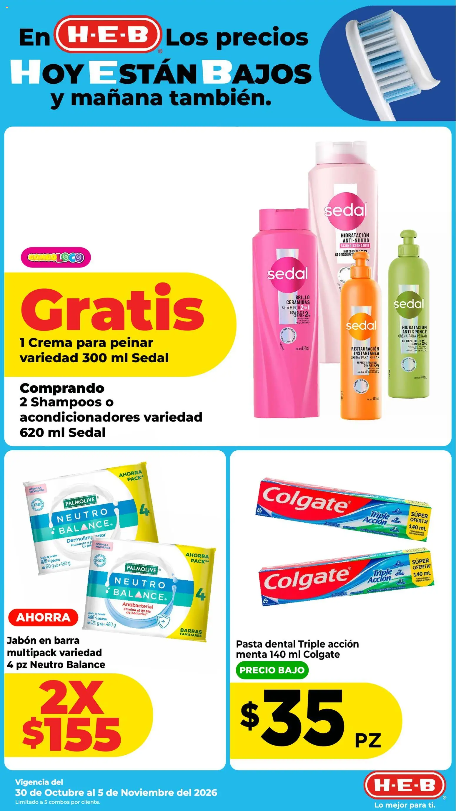 Nuevas ofertas de H-E-B válidas en toda la República Mexicana desde el 30/10/2026. ¡Encuentra las mejores ofertas en H-E-B folleto! | Página: 12