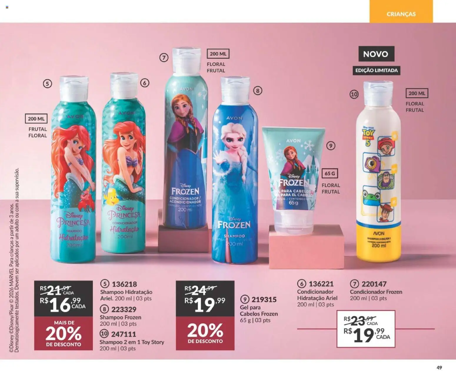 Avon Folheto - válido de 10/08/2026 | Página: 49 | Produtos: Shampoo, Ariel, Condicionador