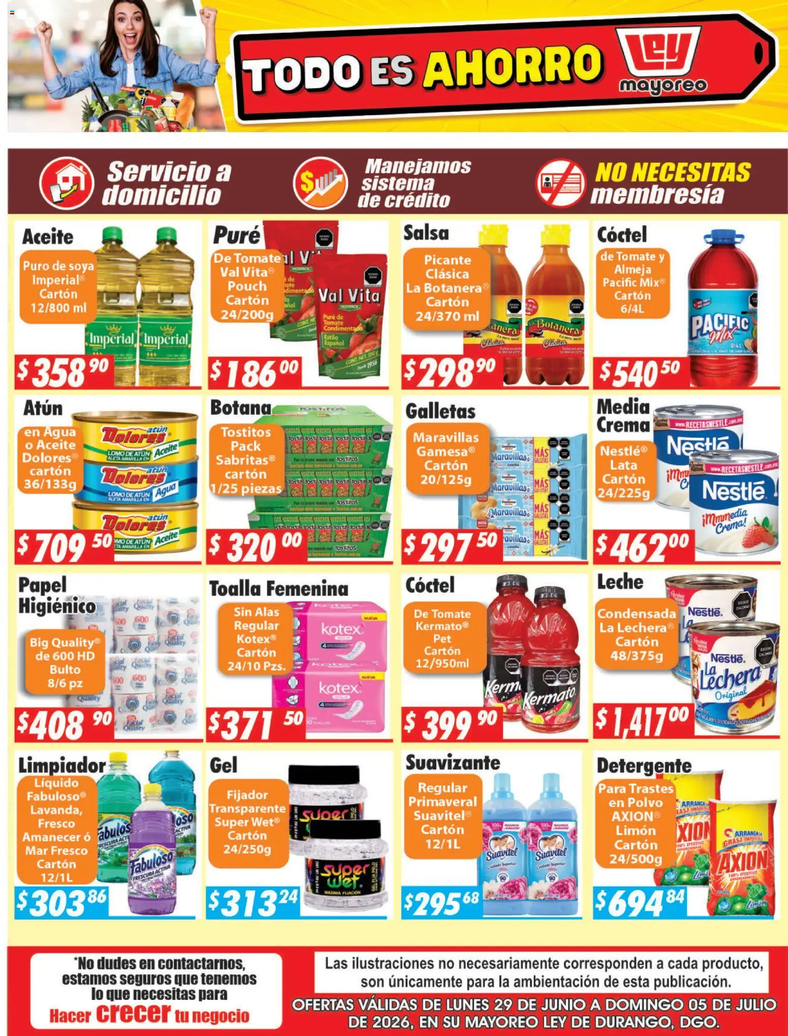 Nuevas ofertas de Casa Ley válidas en toda la República Mexicana desde el 29/06/2026. ¡Encuentra las mejores ofertas en Casa Ley folleto! | Página: 2 | Productos: Atún, Crema, Tomate, Limón