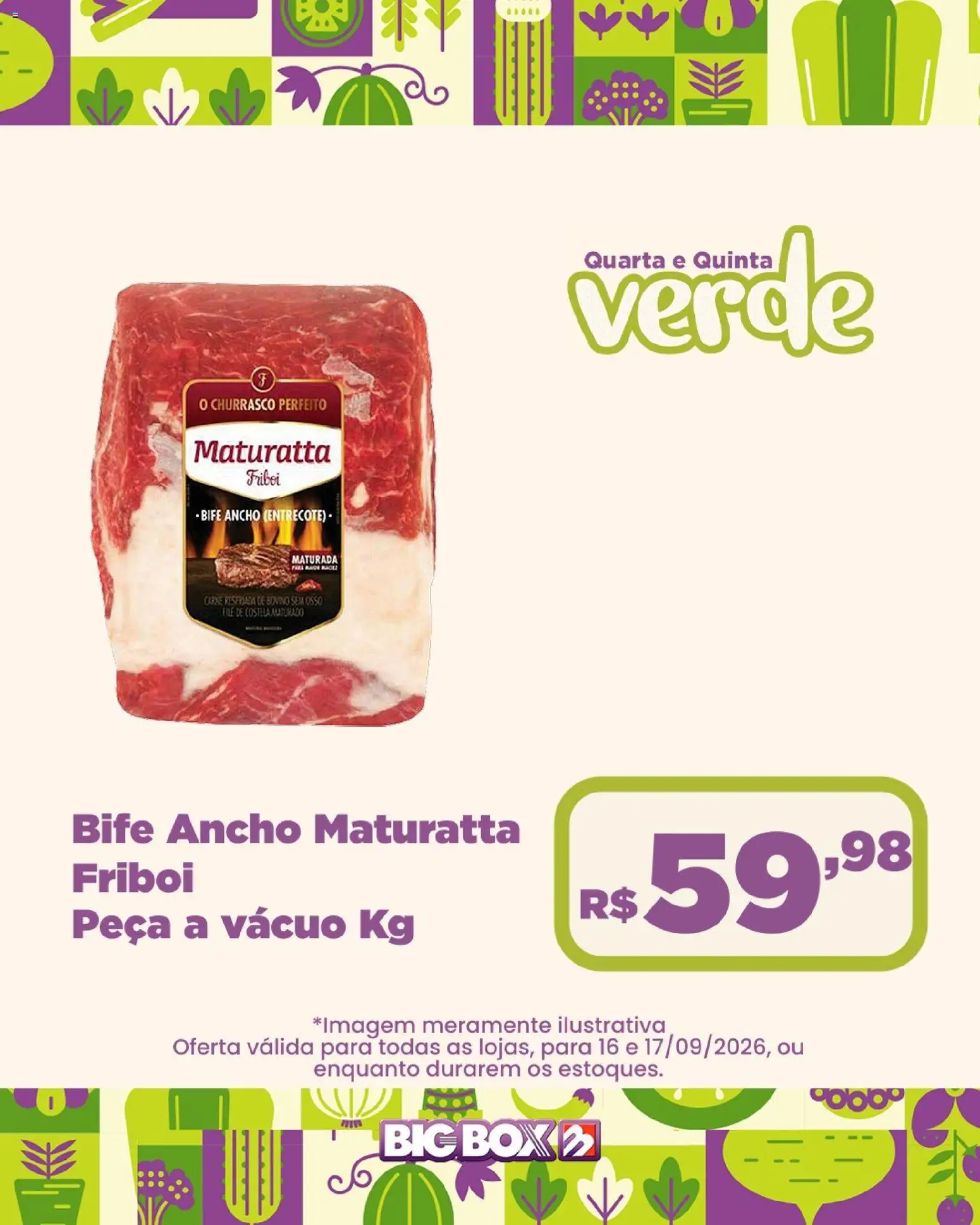 Big Box Folheto - válido de 16/09/2026 | Página: 21 | Produtos: Ancho Maturatta, Filé de costela, Bife ancho, Carne