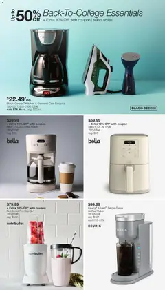 Preview of JCPenney weekly ads valid from 07/13/2026 | Page: 23 | Products: Fryer, Coffee, Blender, Coffee maker