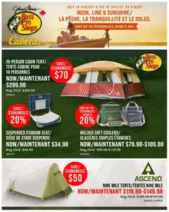 Preview of Cabelas weekly flyer / circulaire from shop Cabelas valid from Jul 16, 2026