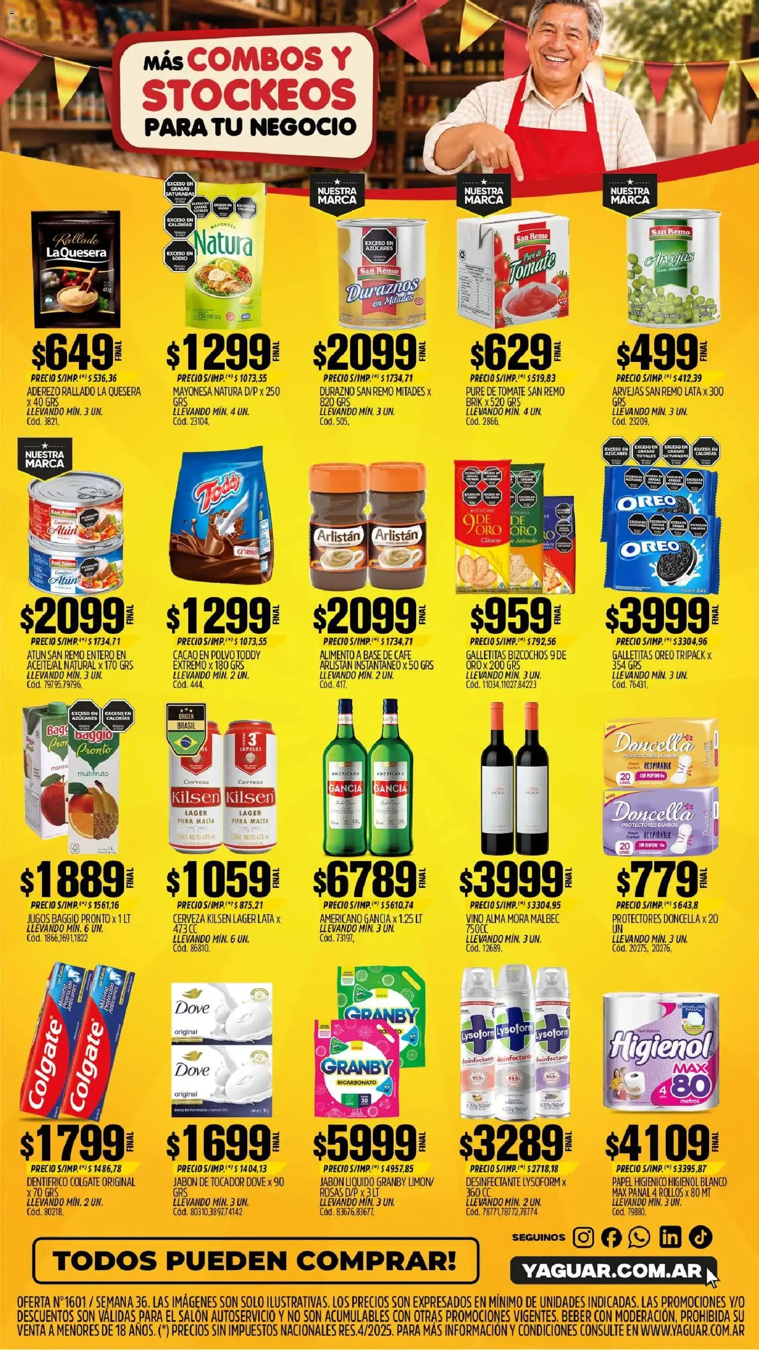 Yaguar - Oferta Semanal Trelew │ válido desde el 31/08/2026 | Página: 2 | Productos: Perfume, Polvo, Pure de Tomate, Puré