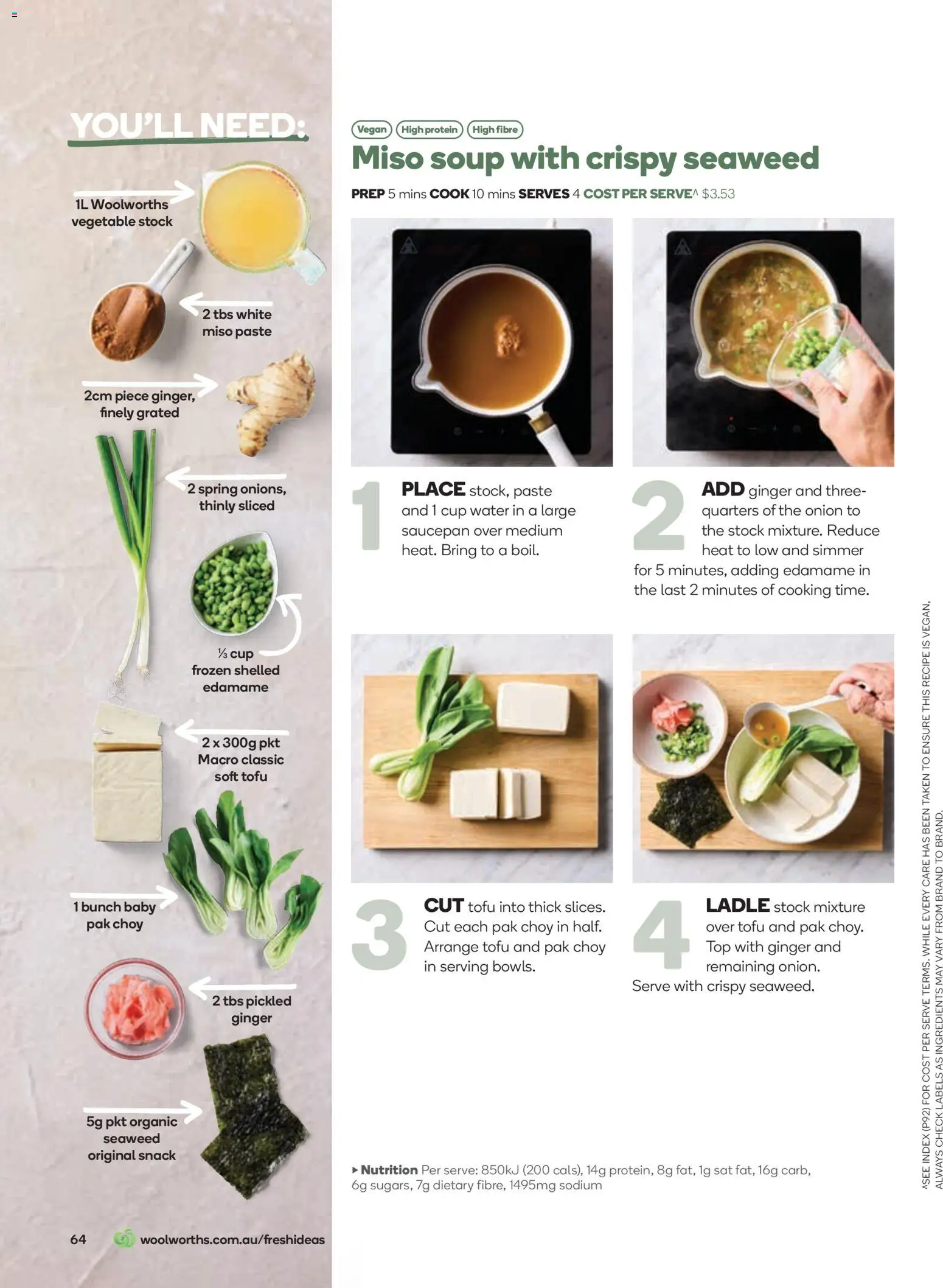 Woolworths catalogue - valid from 01.05.2026 | Page: 64 | Products: Ginger, Water, Soup