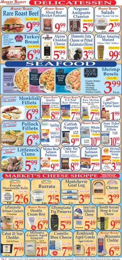 Preview of Market Basket weekly ads valid from 07/12/2026 | Page: 4 | Products: Butter, Rice, Fish, Vegetables