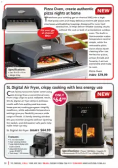 Preview of Innovations Cosy Home Essentials - valid from 02/07/2026 | Page: 10 | Products: Pizza, Digital, Oven