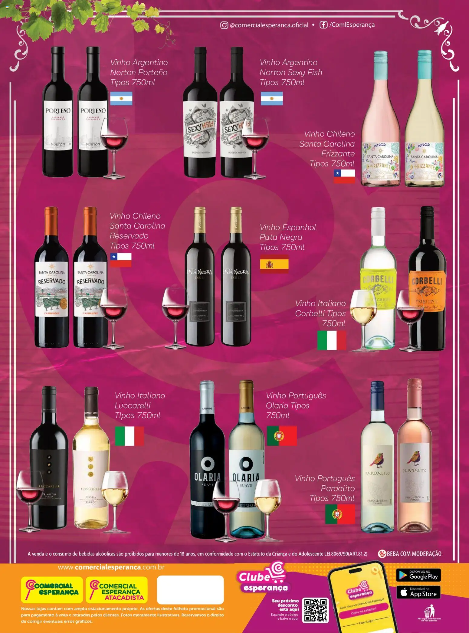 Comercial Esperança Folheto - válido de 01/07/2026 | Página: 2 | Produtos: Vinho