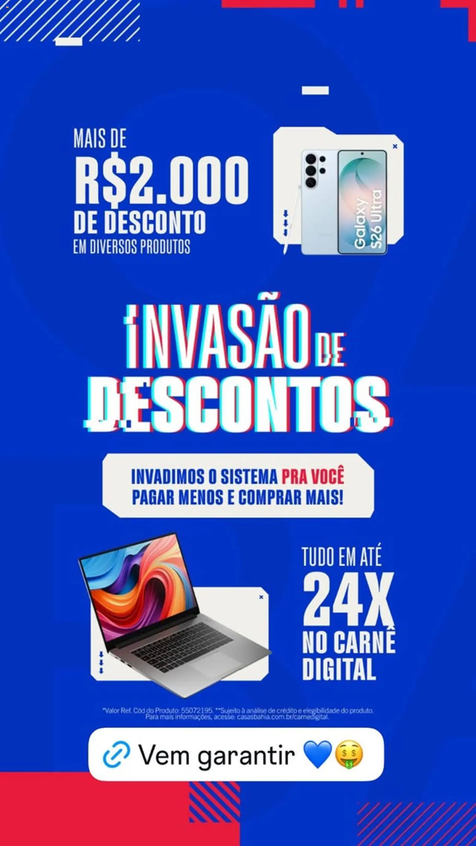 Casas Bahia Folheto - válido de 17.04.2026 | Página: 9 | Produtos: Carne