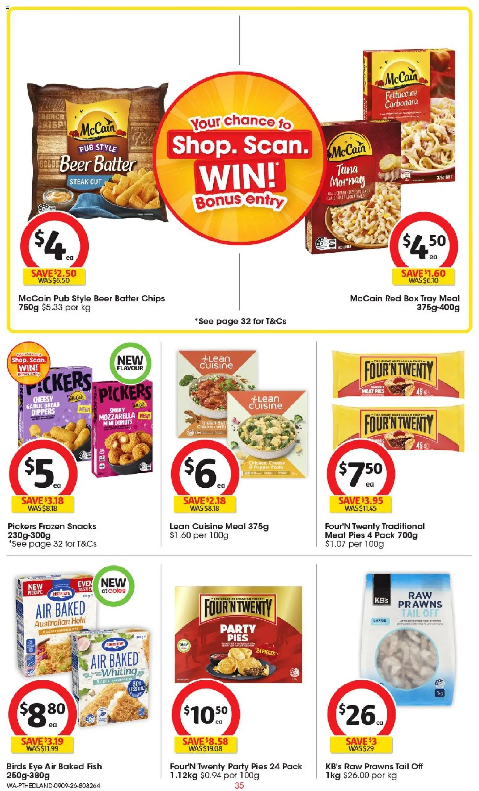 Coles catalogue - valid from 09/09/2026 | Page: 35 | Products: Cheese, Pizza, Chicken, Pork