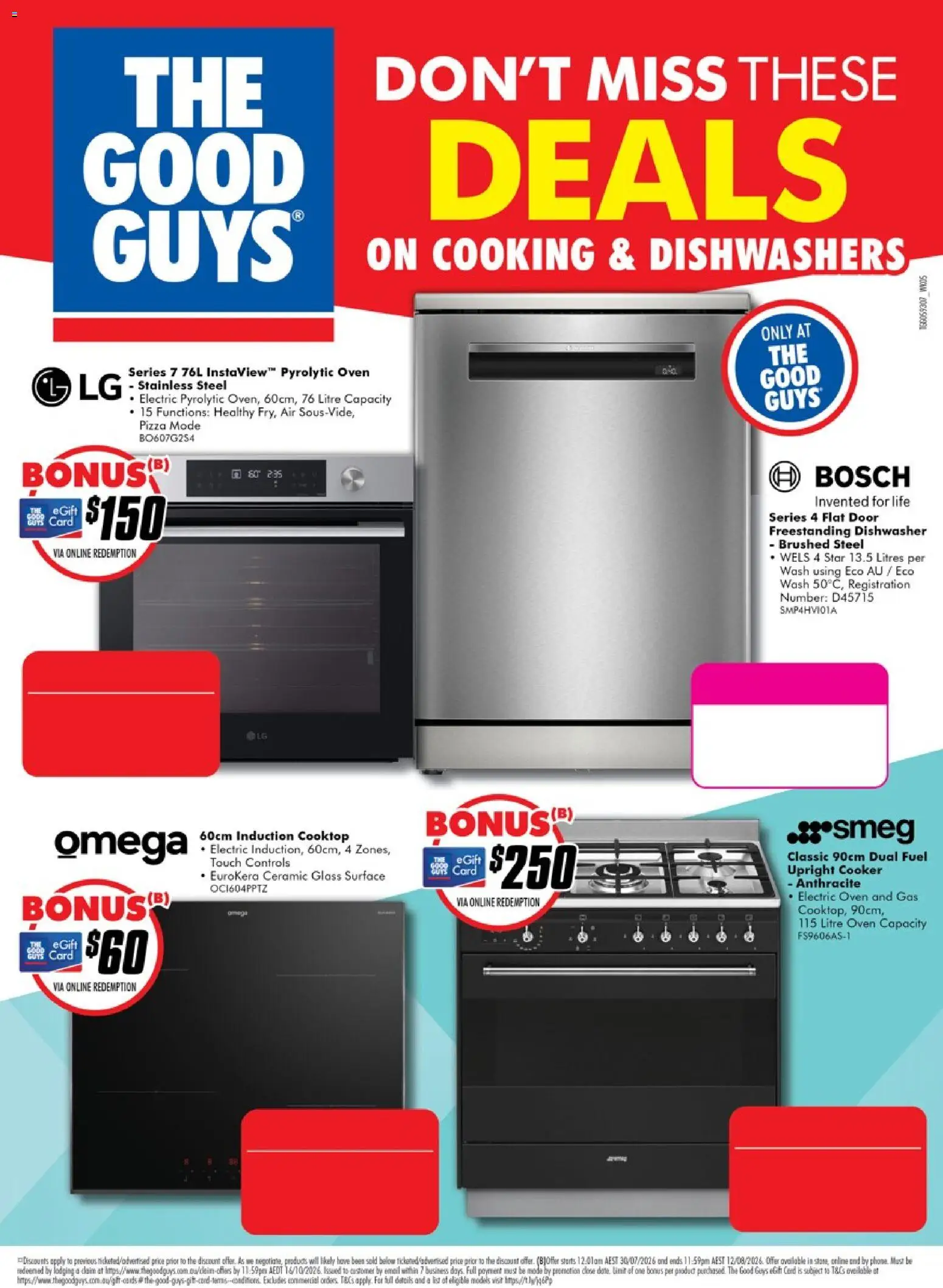 The Good Guys catalogue - valid from 30/07/2026 | Page: 2 | Products: Door, Pizza, Oven, Cooktop