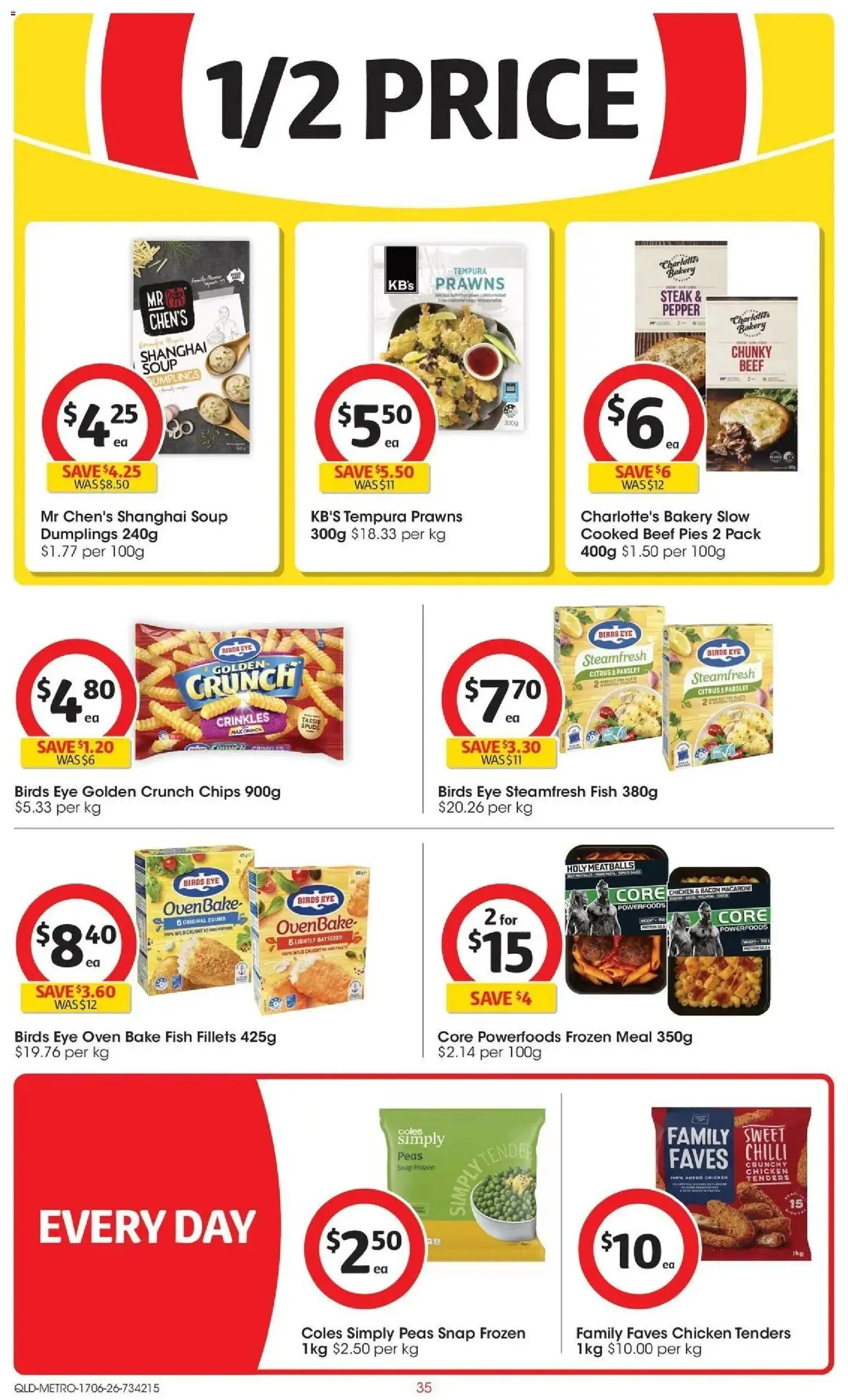 Coles catalogue - valid from 16.06.2026 | Page: 35 | Products: Chips, Prawns, Parsley, Oven