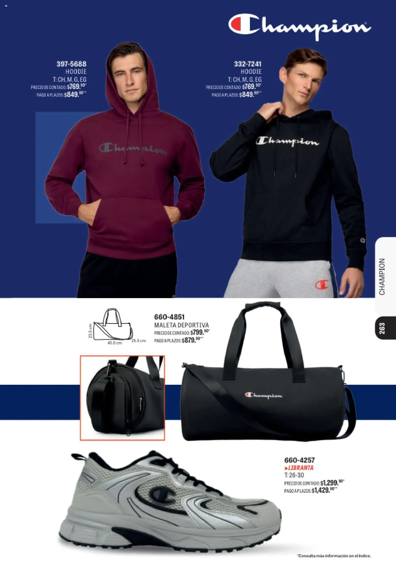 Nuevas ofertas de Andrea válidas en toda la República Mexicana desde el 09/08/2026. ¡Encuentra las mejores ofertas en Andrea catálogo Deportivo Completo! | Página: 263 | Productos: Maleta
