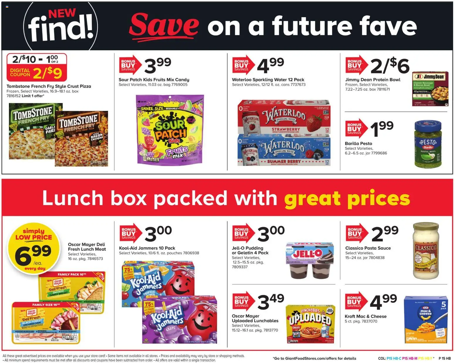 Giant Weekly Ad - valid from 07/31/2026 | Page: 16 | Products: Box, Cheese, Pizza, Pasta