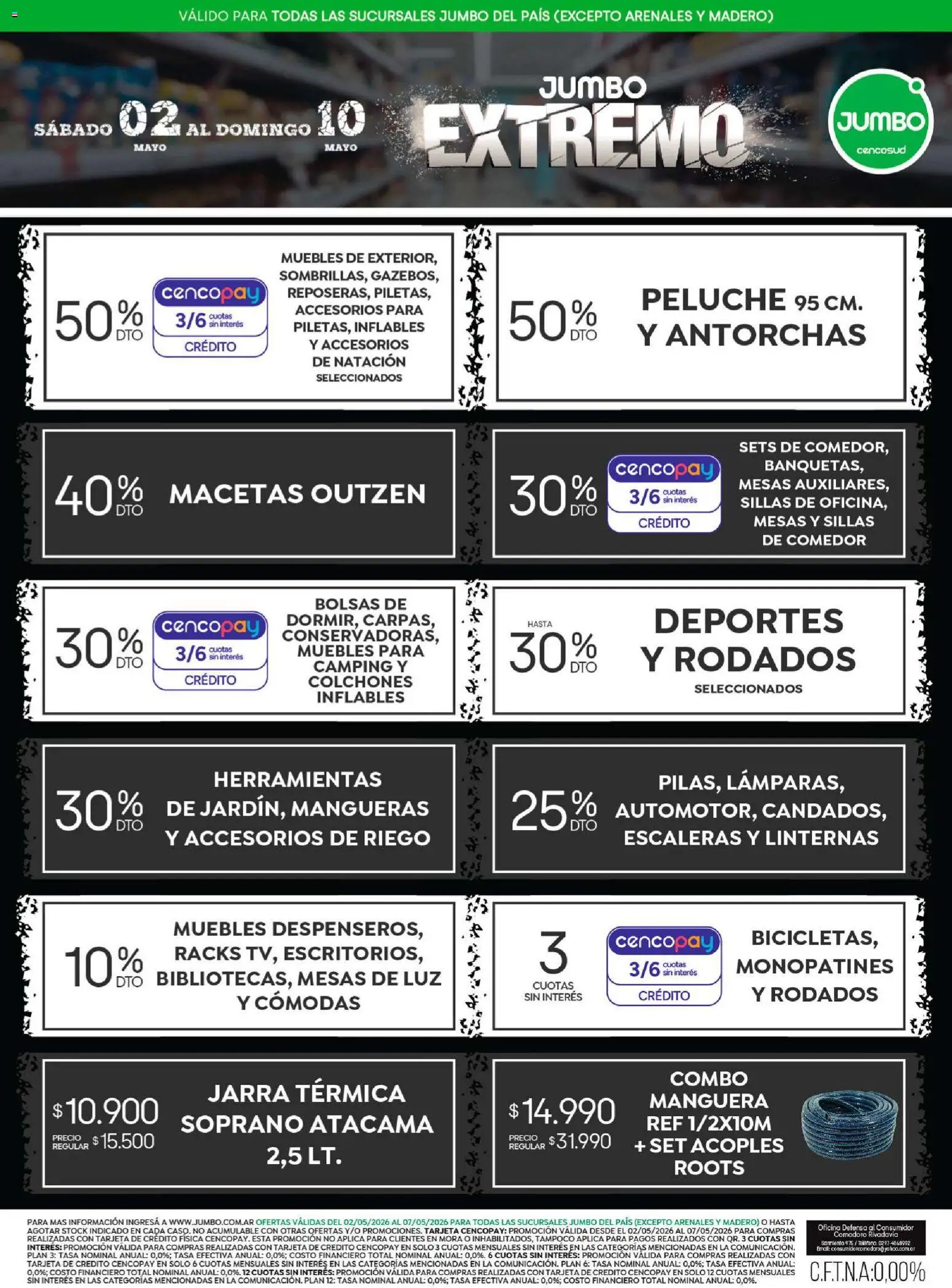 Jumbo - Ofertas | Electro y Hogar │ válido desde el 02.05.2026 | Página: 3 | Productos: Teléfono, Jarra, Manguera, Térmica