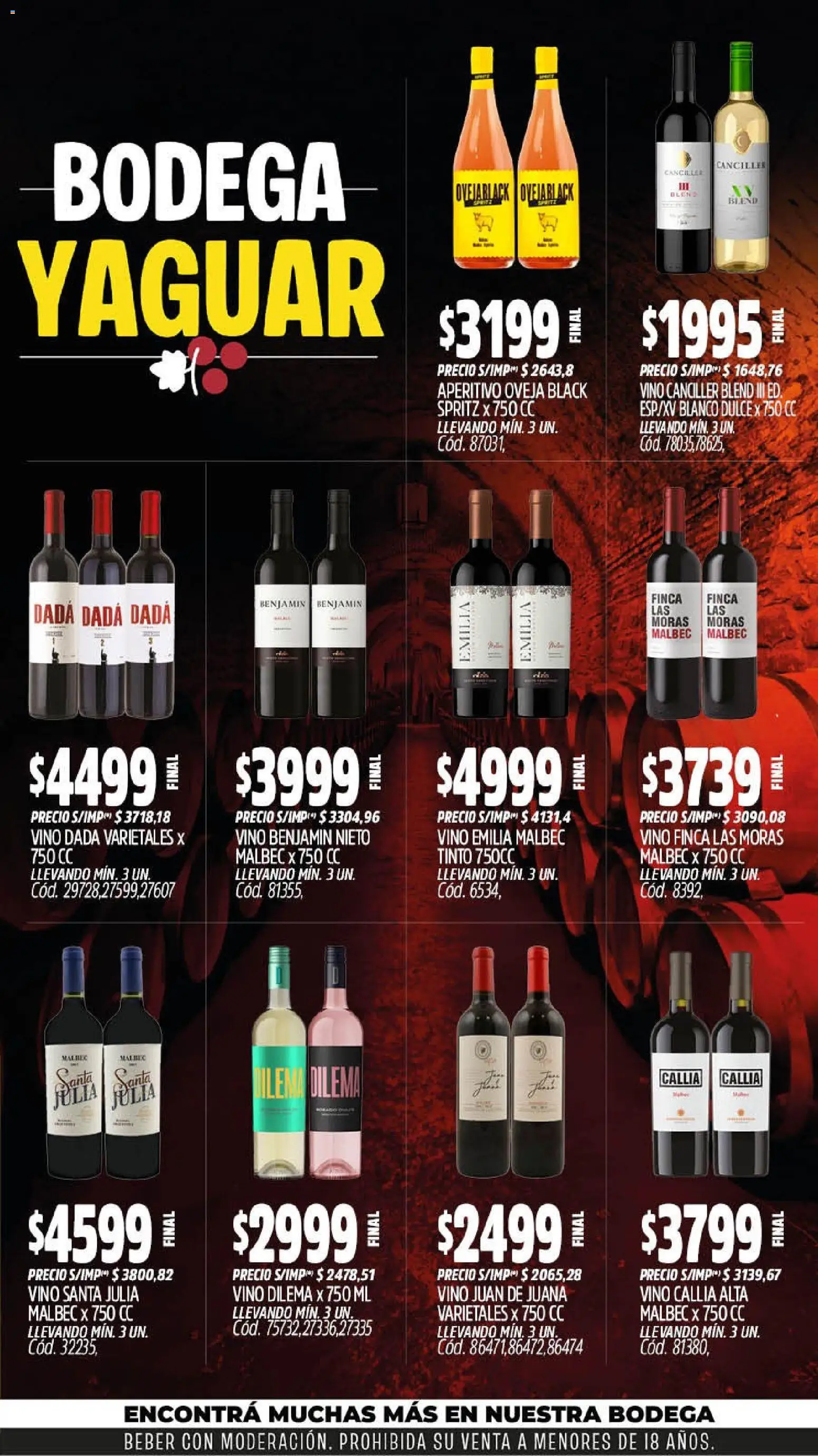 Yaguar - Oferta Semanal Neuquen │ válido desde el 07/09/2026 | Página: 6 | Productos: Dulce, Vino