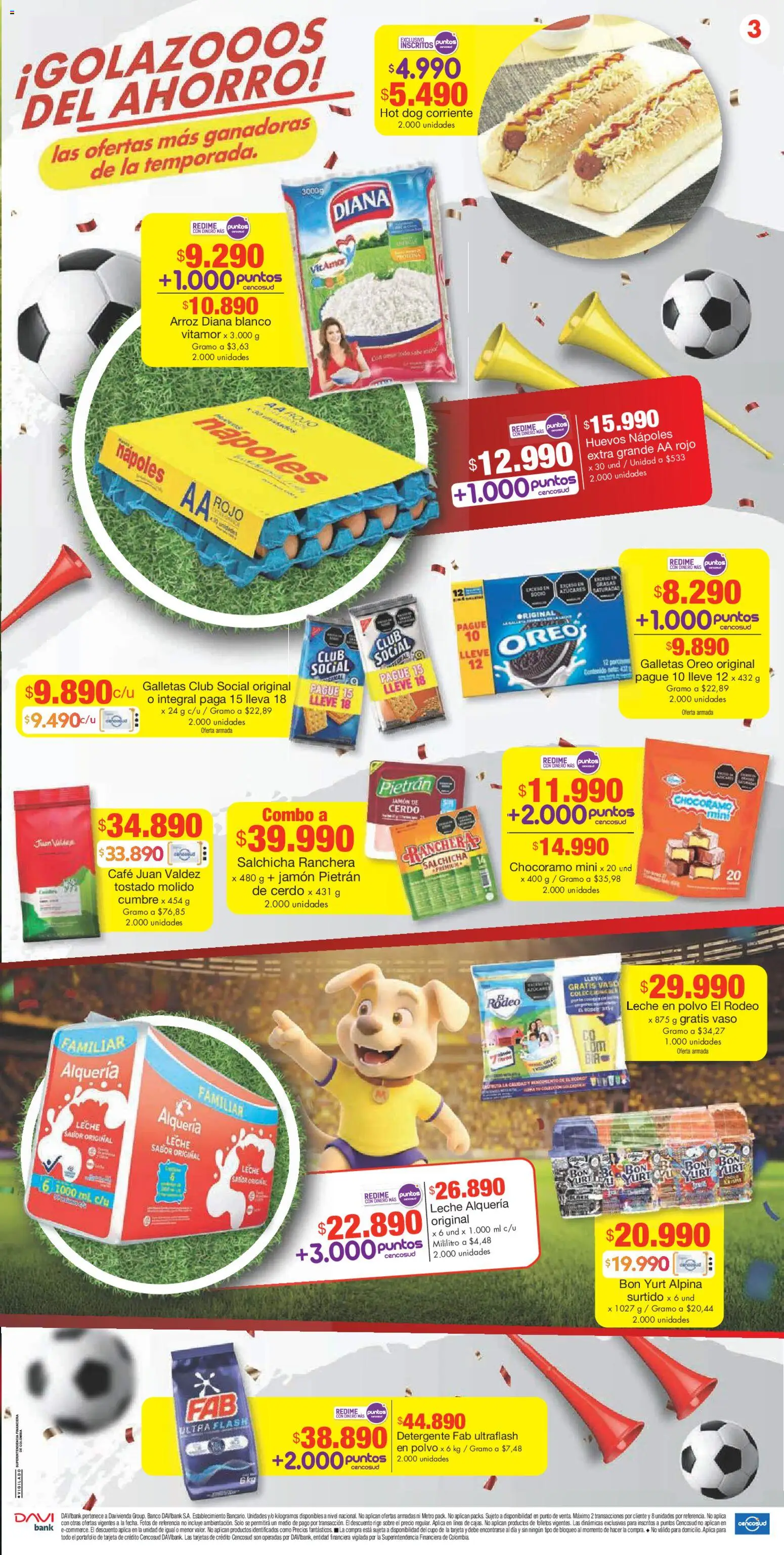 Metro revista - valida desde el 11.06.2026 | Página: 3 | Productos: Salchicha, Polvo, Café, Jamón