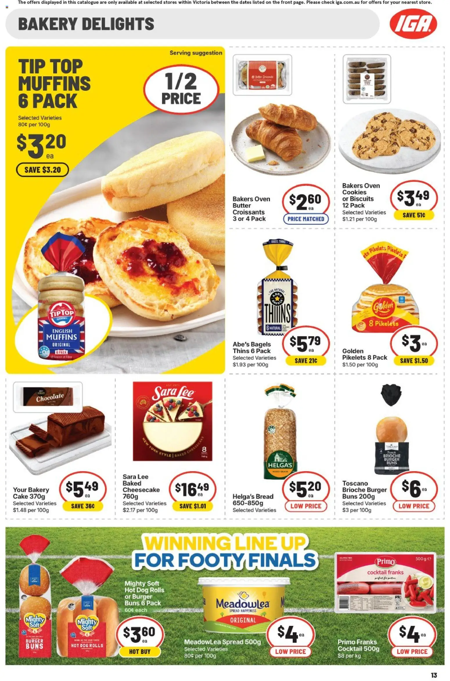 IGA catalogue - valid from 30/09/2026 | Page: 22 | Products: Brioche, Bread, Biscuits, Spread