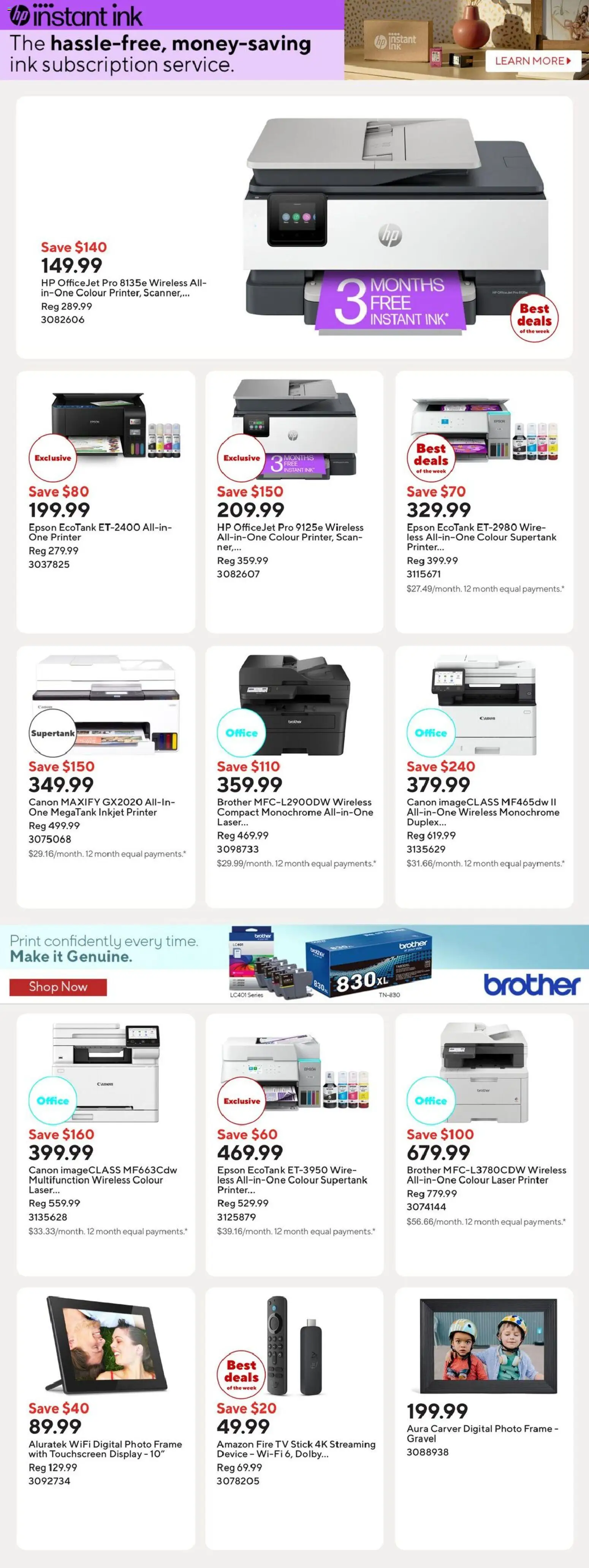 Staples flyer valid from 08.05.2026 | Page: 11 | Products: Printer, Tv