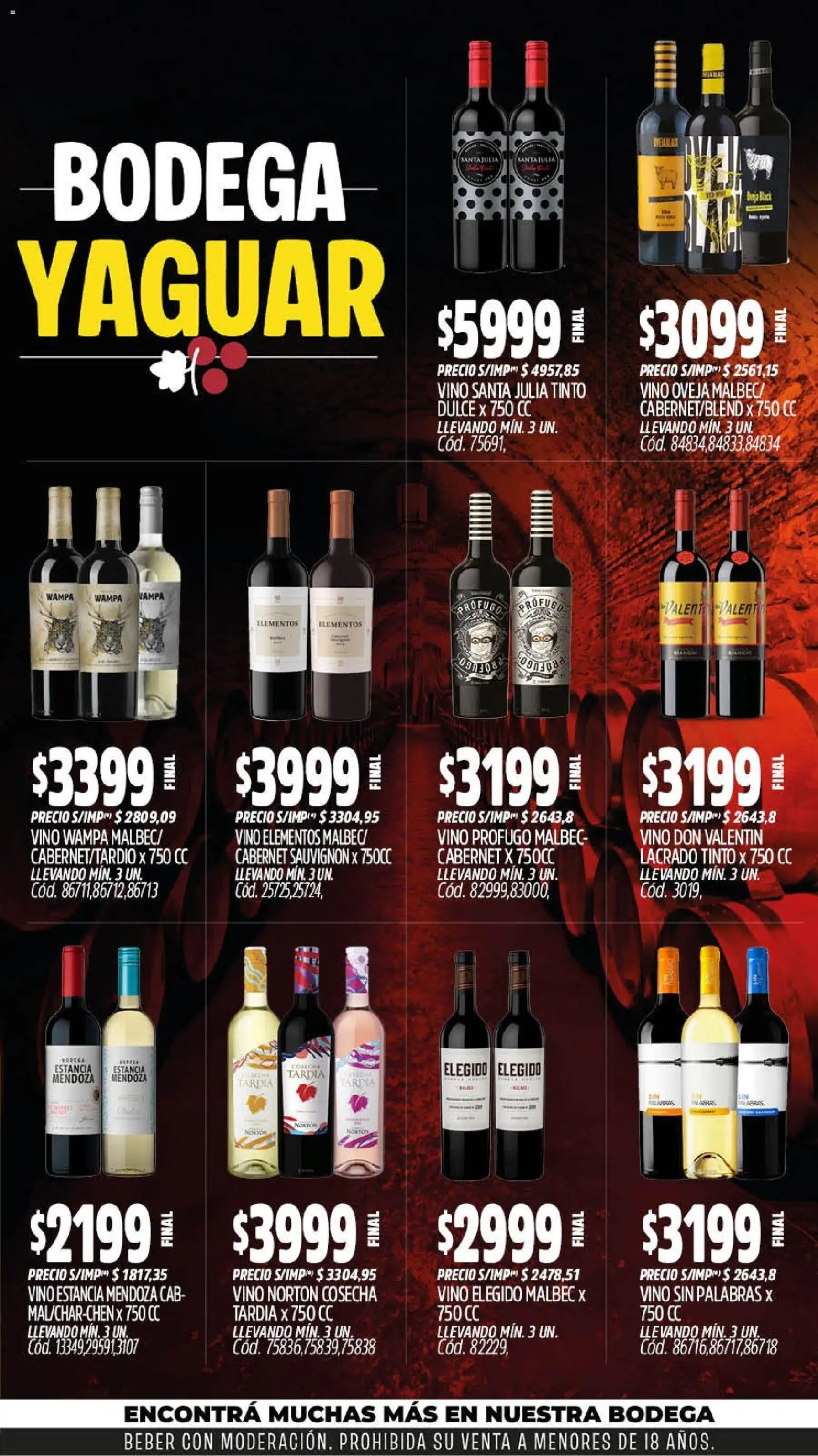 Yaguar - Oferta Semanal Misiones │ válido desde el 14/09/2026 | Página: 6 | Productos: Dulce, Vino