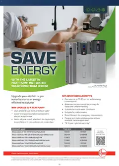 Preview of Mitre 10 2026 Bathroom Innovation E-Selection Guide - valid from 07.05.2026 | Page: 15 | Products: Heater, Water, Uniform, Water heater