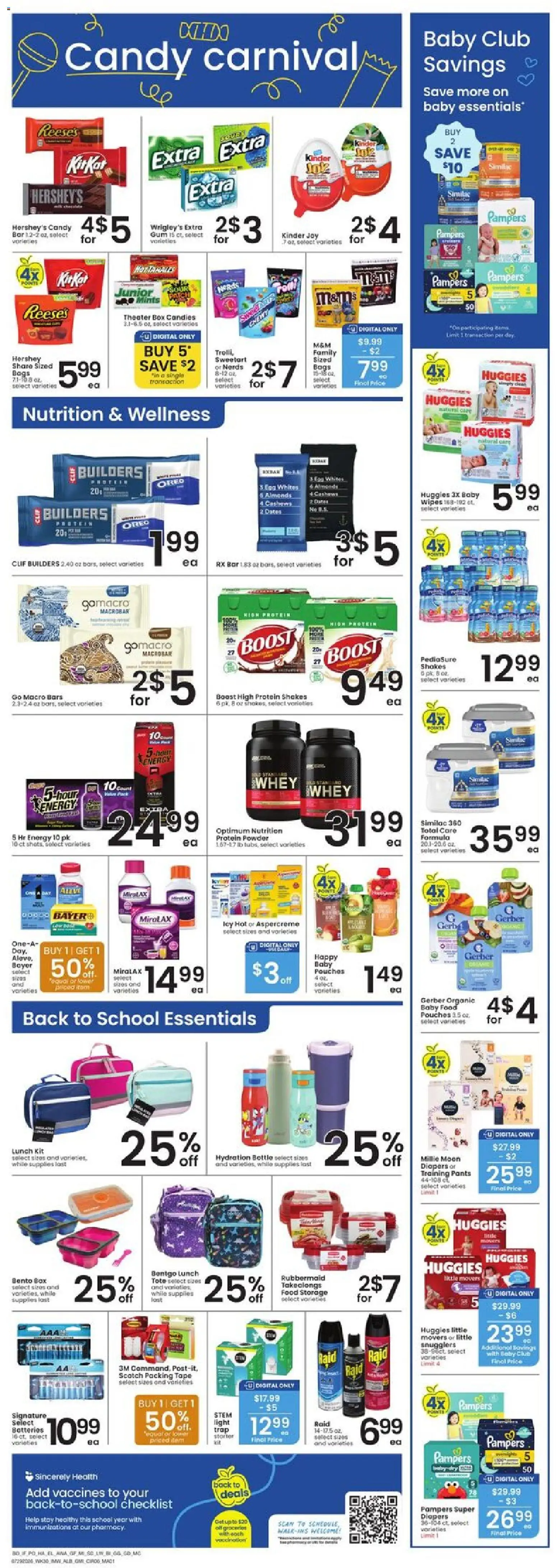 Albertsons Weekly Ad - valid from 07/29/2026 | Page: 7 | Products: Protein Powder, Box, Powder, Baby food