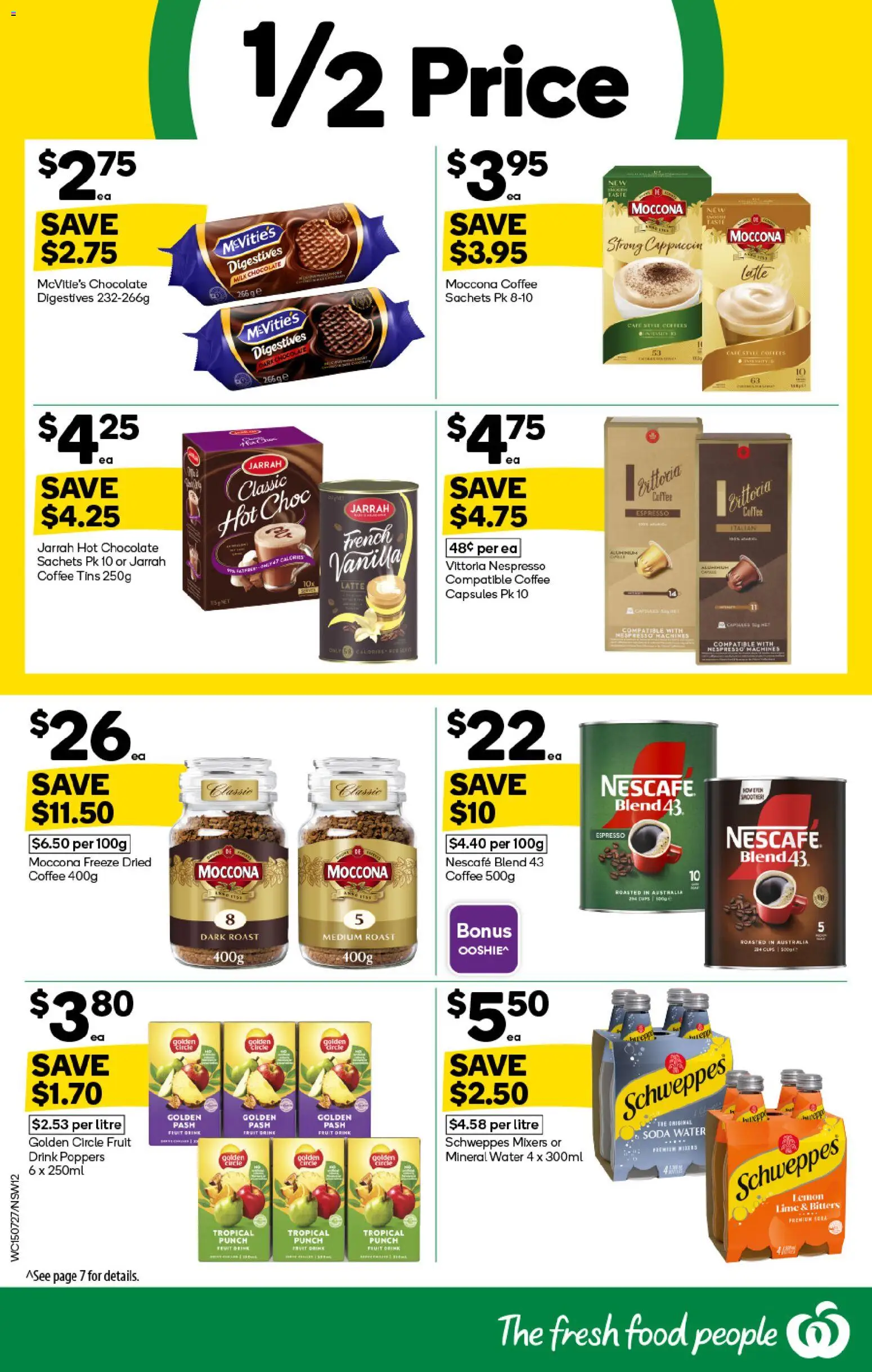 Woolworths catalogue - valid from 15/07/2026 | Page: 12 | Products: Milk, Chocolate, Capsules, Water