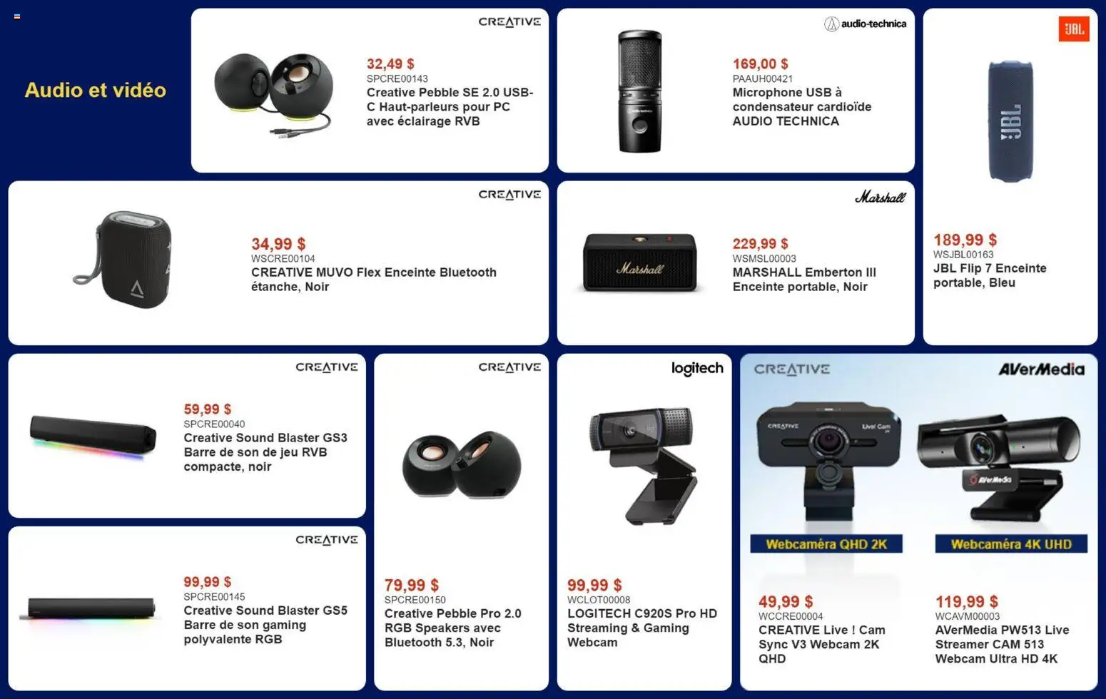 Canada Computers flyer valid from Sep 22, 2026 | Page: 9 | Products: PC, Video, Audio, Microphone