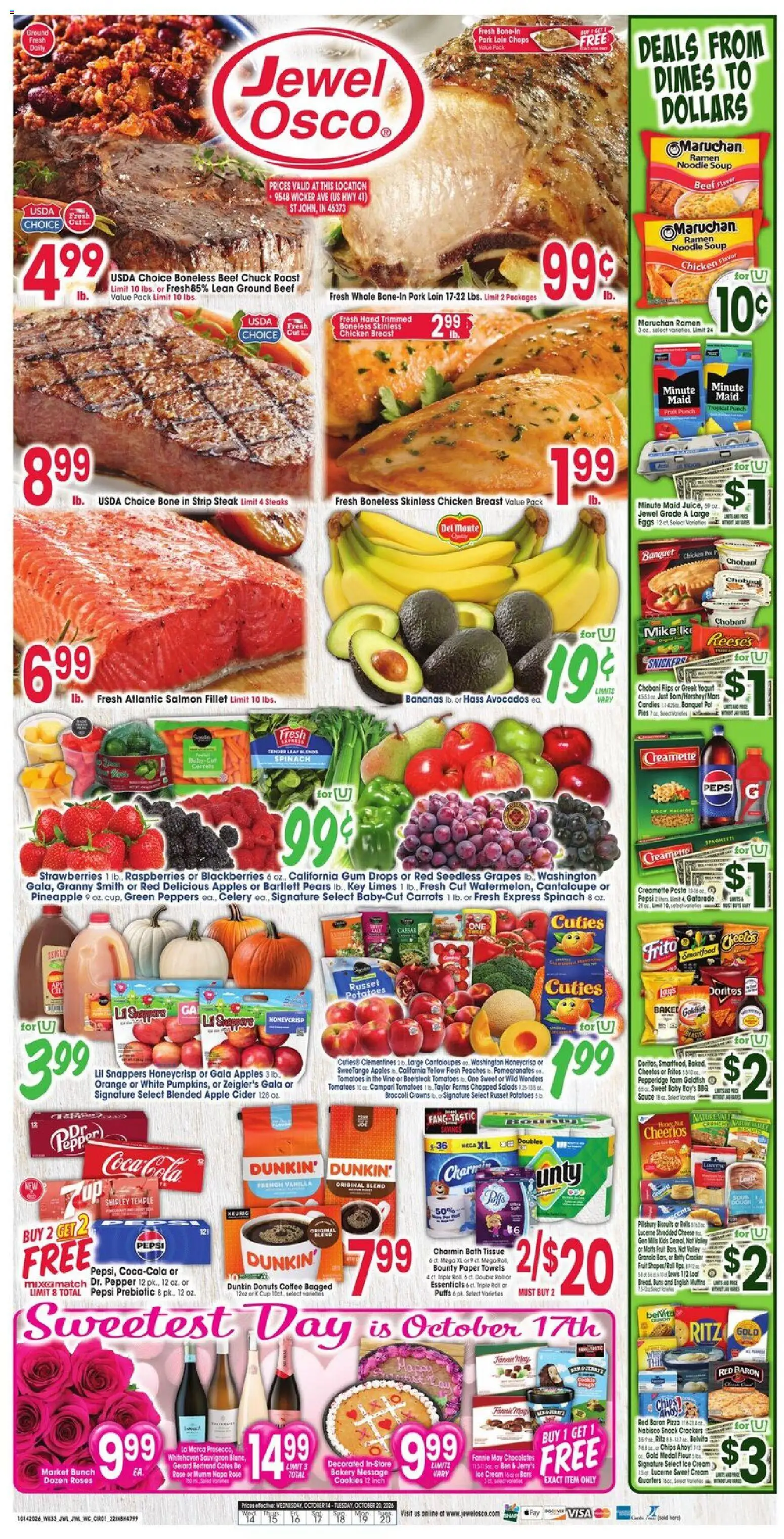 Jewel Osco Weekly Ad - valid from 10/14/2026 | Page: 1