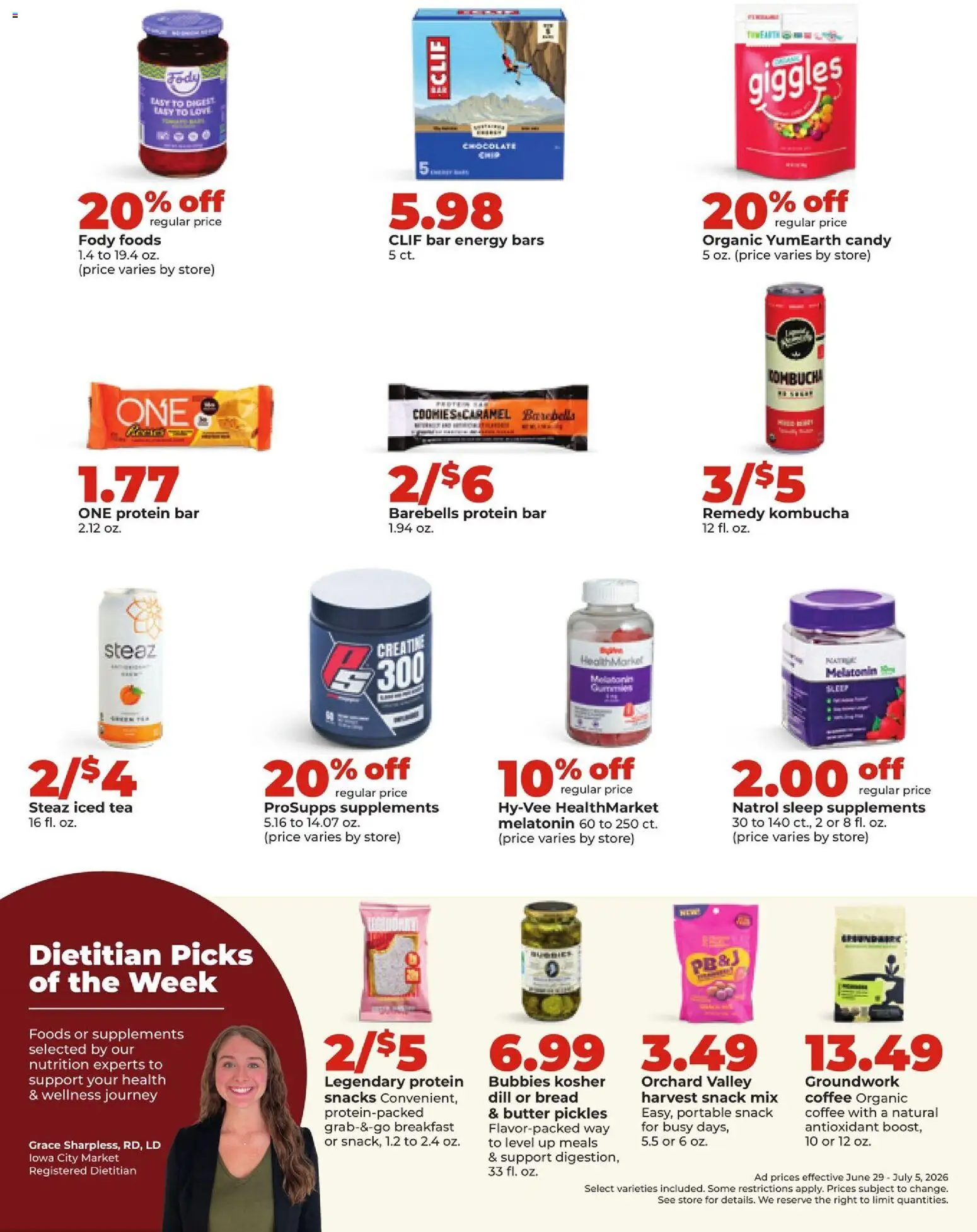 HyVee Weekly Ad - valid from 06/29/2026 | Page: 37 | Products: Bread, Chocolate, Tea, Cookies