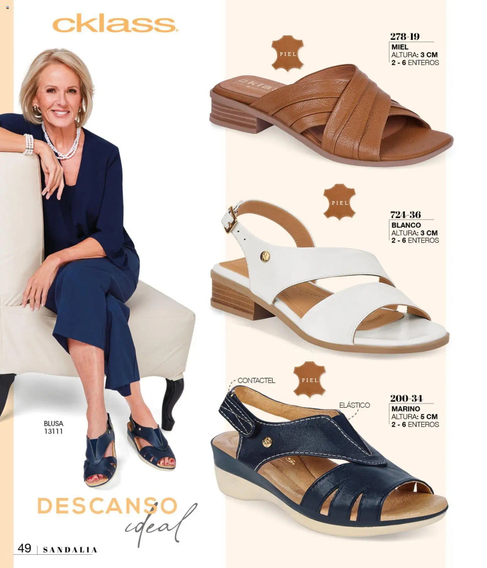 Nuevas ofertas de Cklass válidas en toda la República Mexicana desde el 08/07/2026. ¡Encuentra las mejores ofertas en Cklass catálogo Sandalias! | Página: 56 | Productos: Blusa, Miel