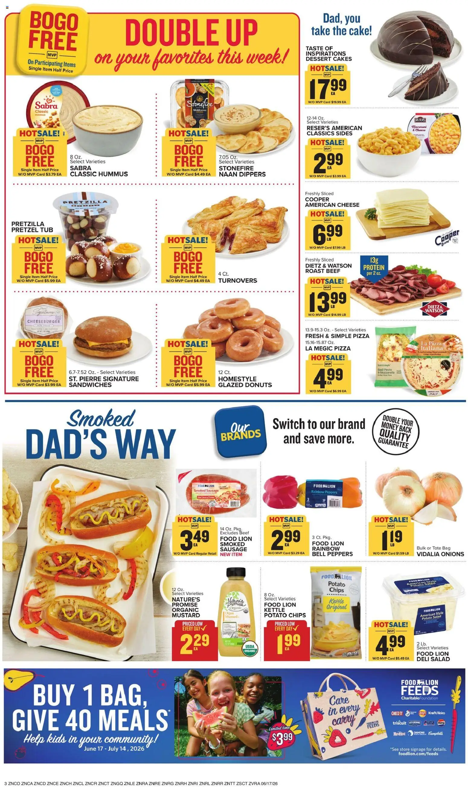 Food Lion Weekly Ad - valid from 17.06.2026 | Page: 6 | Products: Peppers, Beef, Salad, Sausage