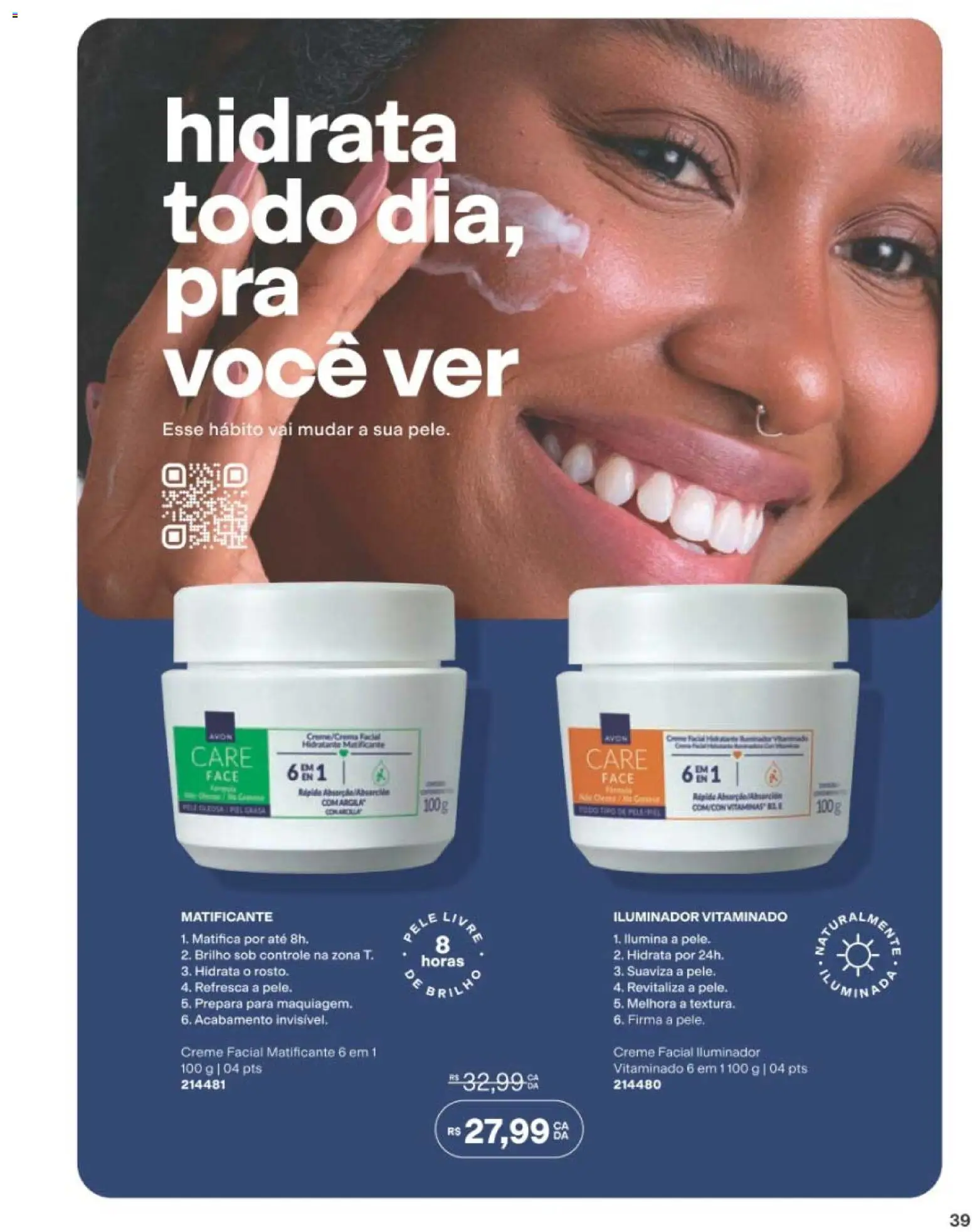 Avon Folheto - válido de 22/06/2026 | Página: 39 | Produtos: Creme, Iluminador