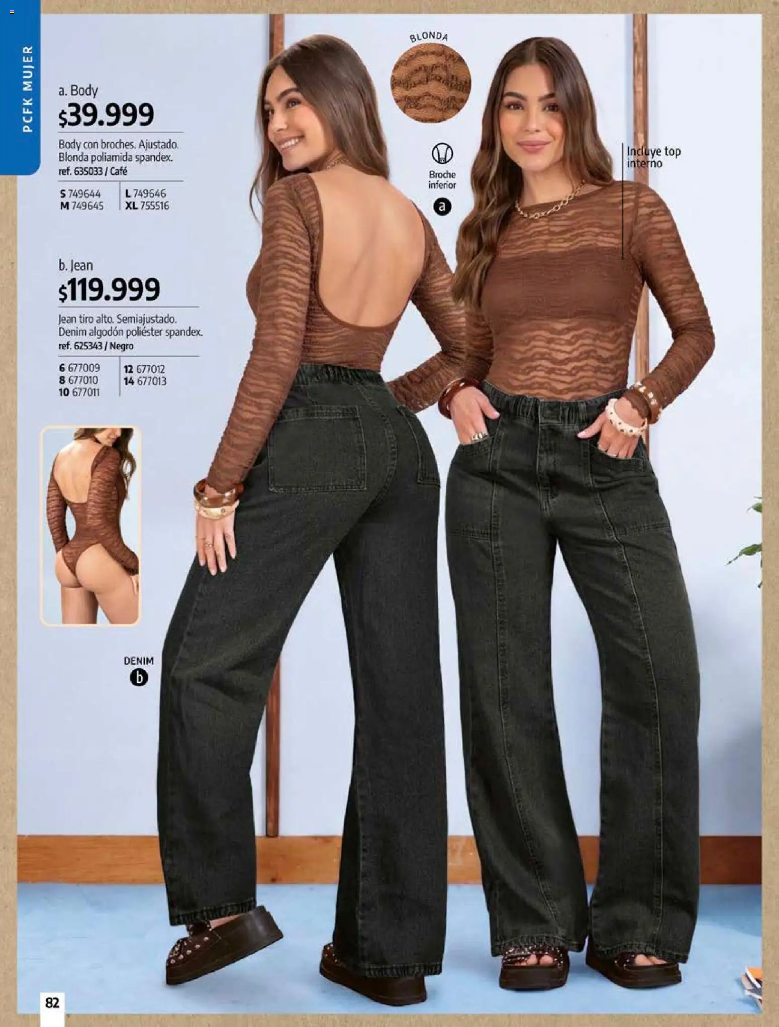 Pacifika revista - valida desde el 18/09/2026 | Página: 82 | Productos: Algodón, Body, Jean, Café