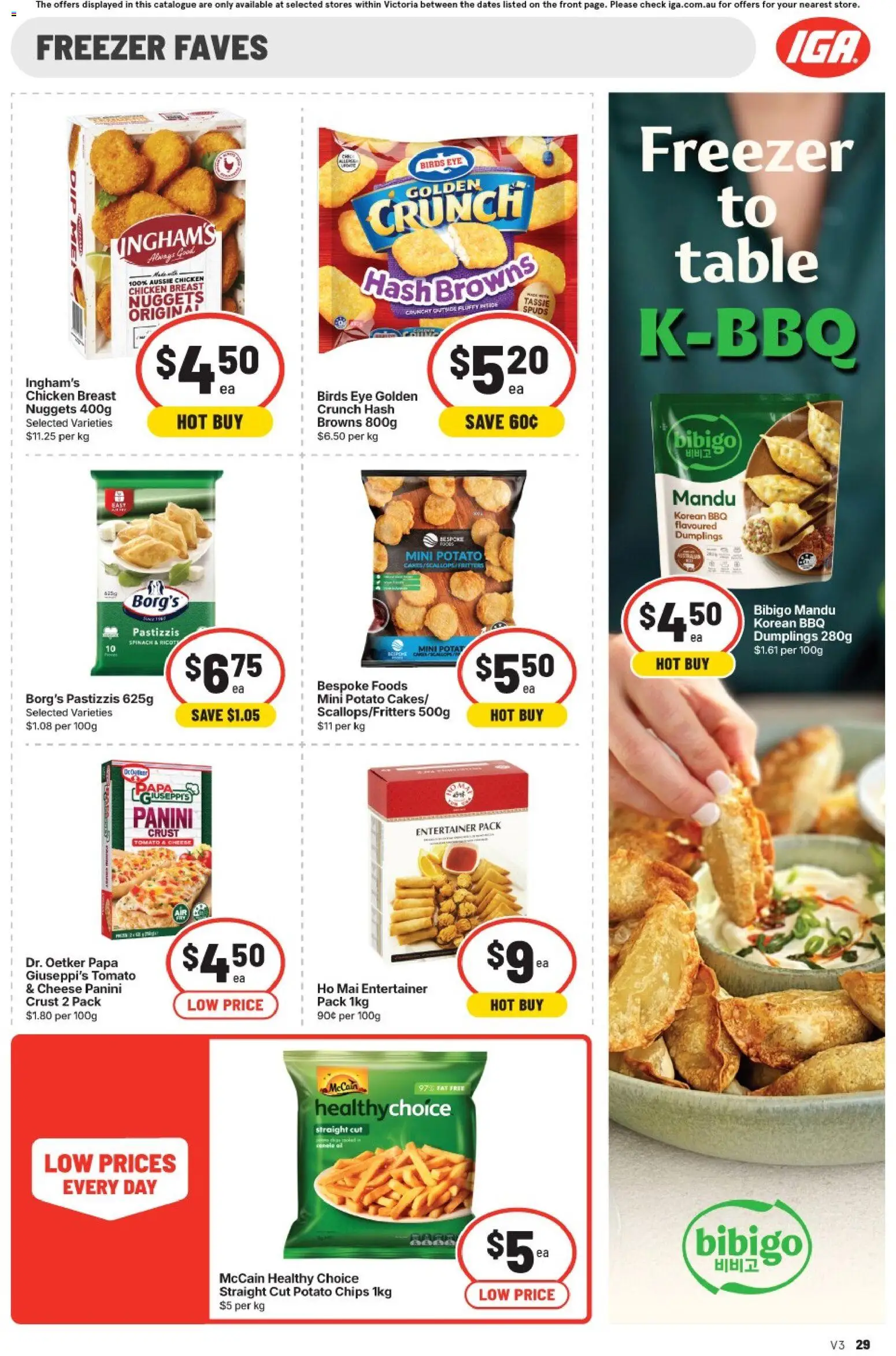 IGA catalogue - valid from 30/09/2026 | Page: 35 | Products: Chicken breast, Chips, Spinach, Tools