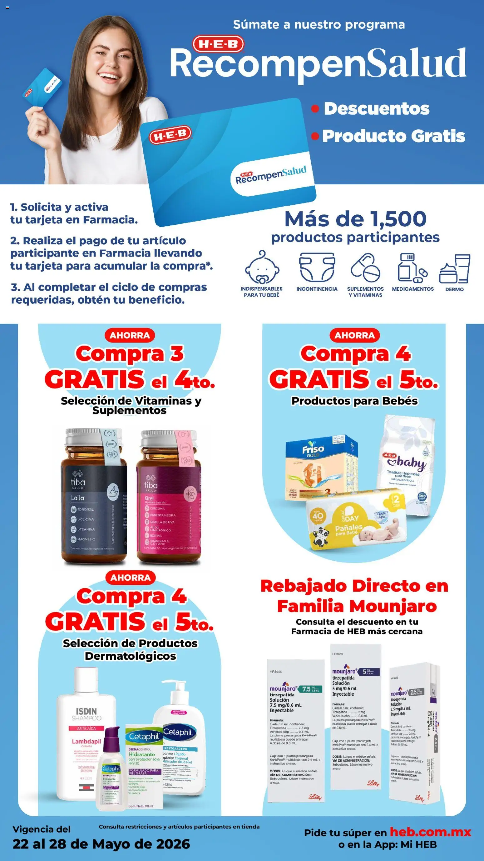 Nuevas ofertas de H-E-B válidas en toda la República Mexicana desde el 21.05.2026. ¡Encuentra las mejores ofertas en H-E-B folleto! | Página: 15 | Productos: Pimienta, Pañales, Cúrcuma, Caja
