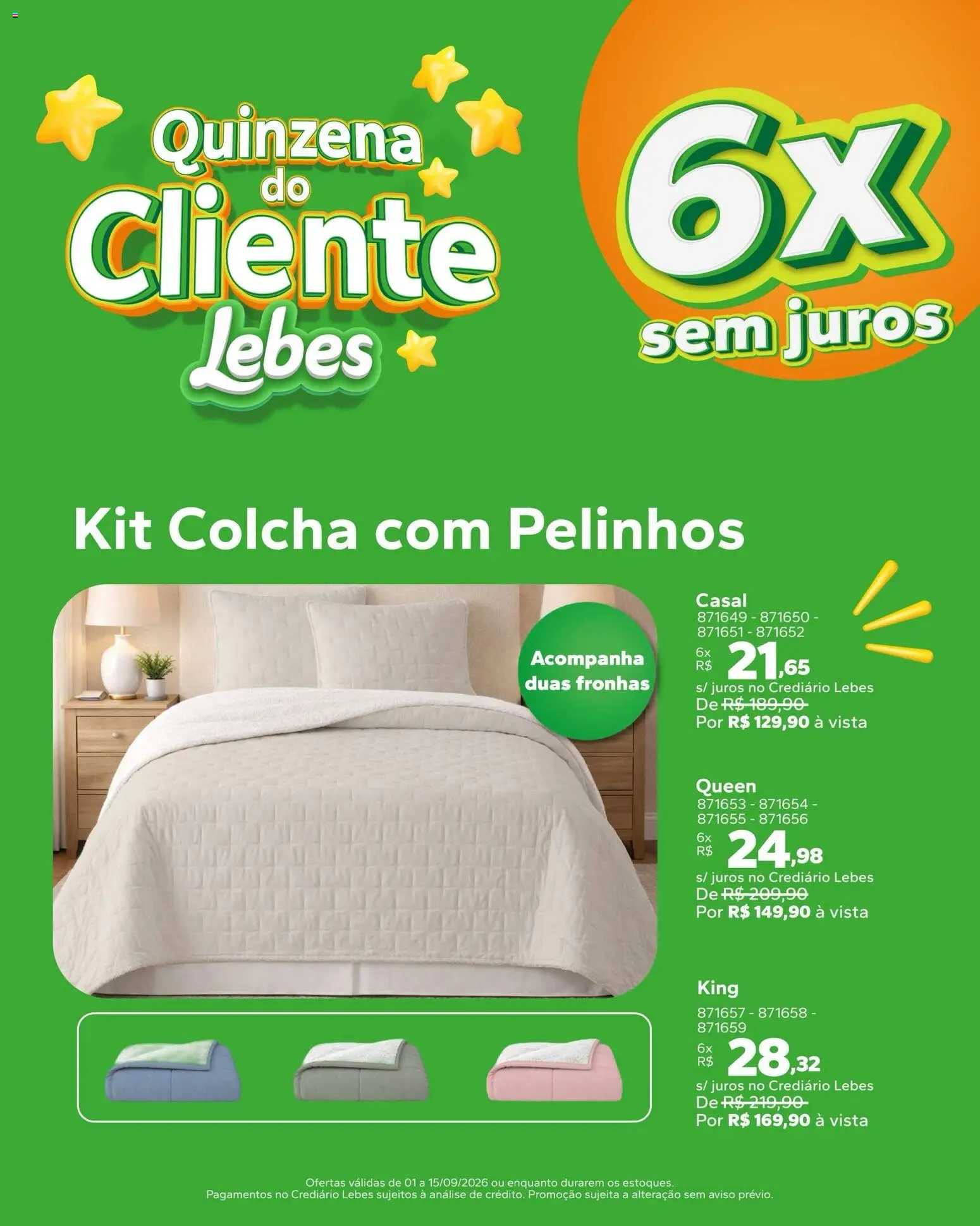 Lebes Folheto - válido de 01/09/2026 | Página: 6 | Produtos: Colcha
