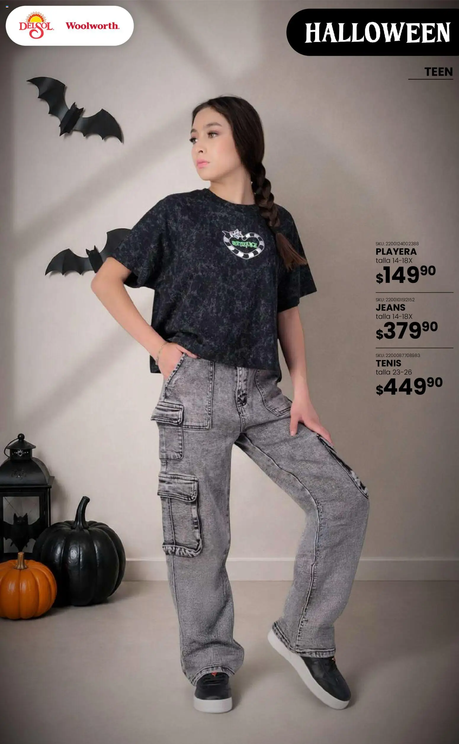 Nuevas ofertas de Del Sol y Woolworth válidas en toda la República Mexicana desde el 22/10/2026. ¡Encuentra las mejores ofertas en Del Sol y Woolworth catálogo Halloween! | Página: 16